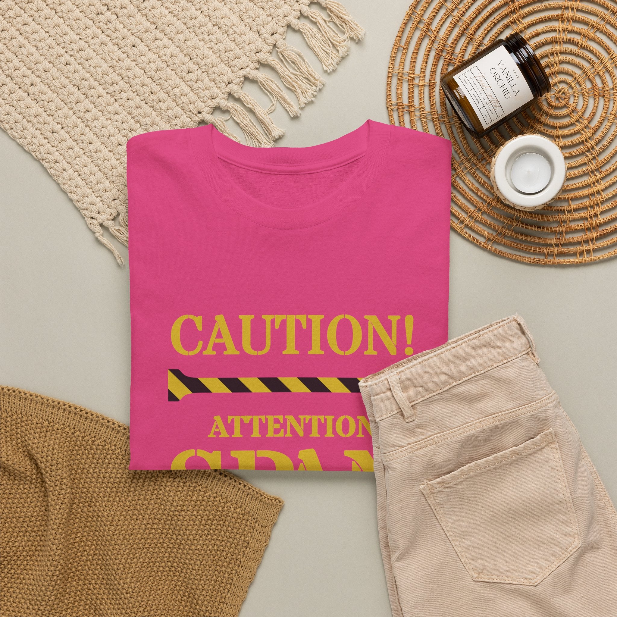 Caution! Attention Span Lacking T-Shirt — Funny Sarcastic Graphic Tee