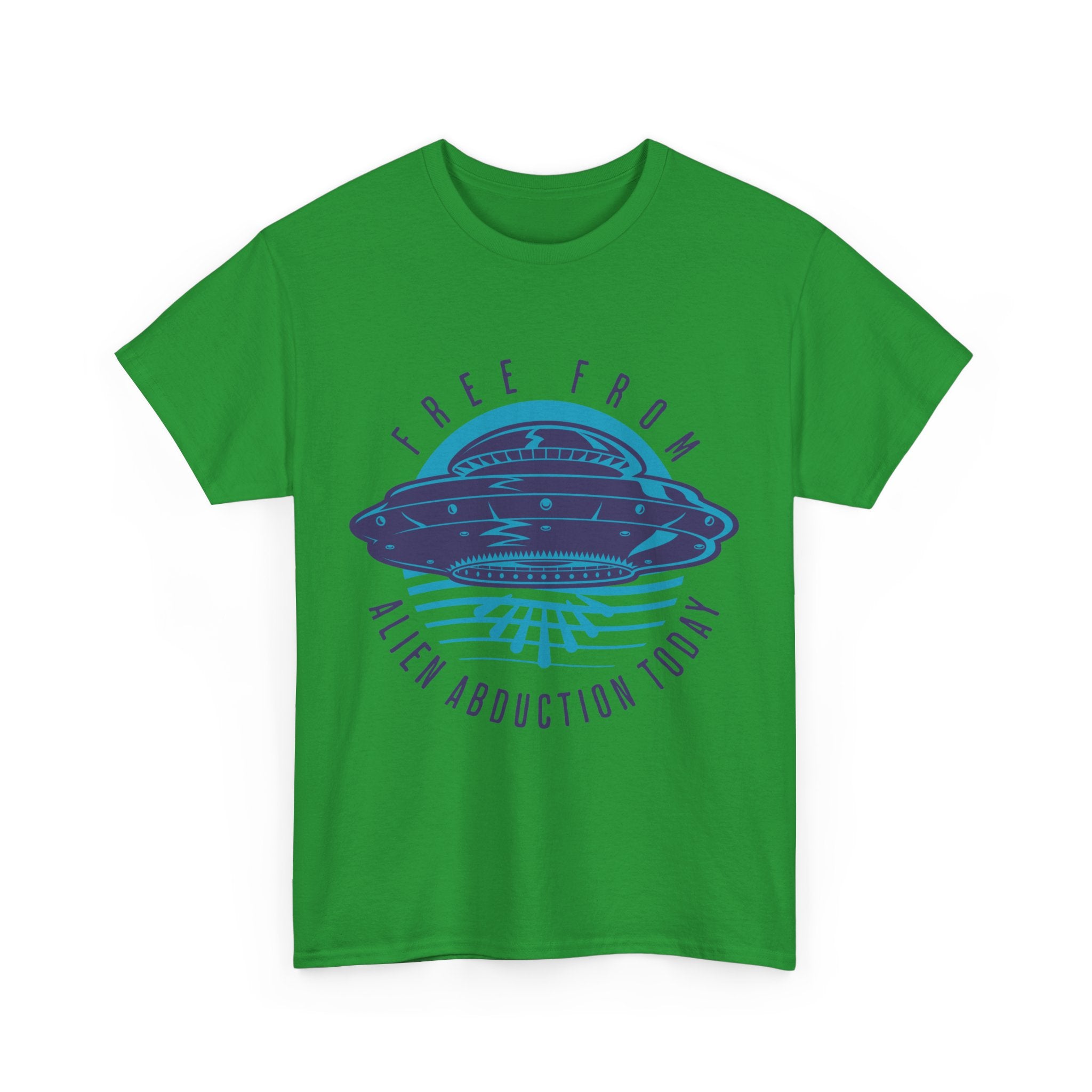 Alien Abduction Tee — "Free From Alien Abduction Today" UFO Graphic Shirt