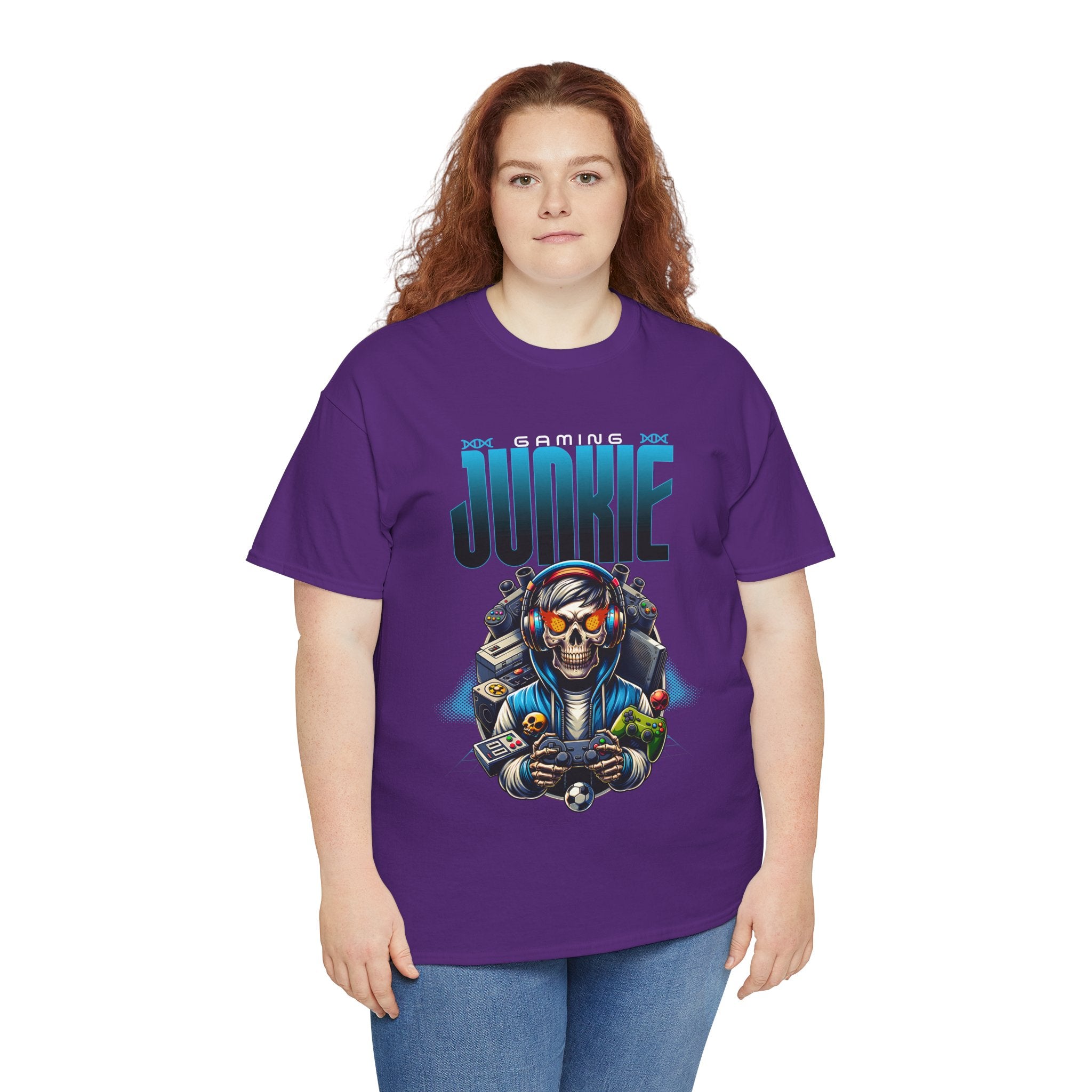 Gaming Junkie Skull Tee — Gamer Skull Controller Graphic T-Shirt