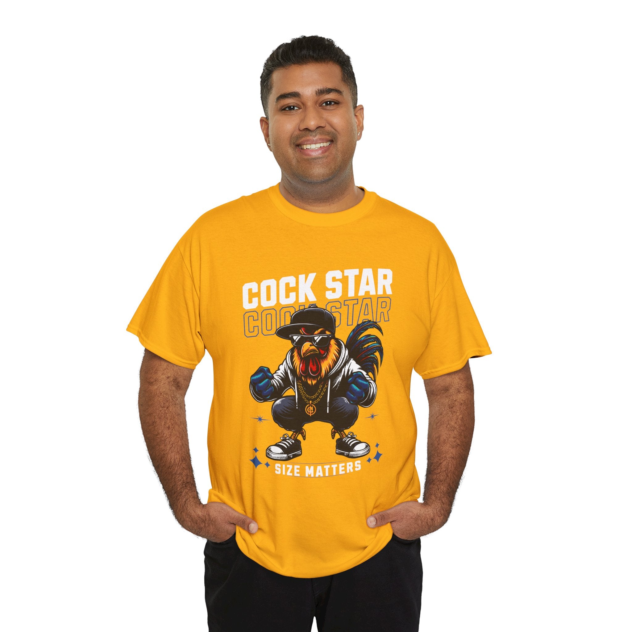 Cock Star Rooster T-Shirt — Size Matters Graphic Tee