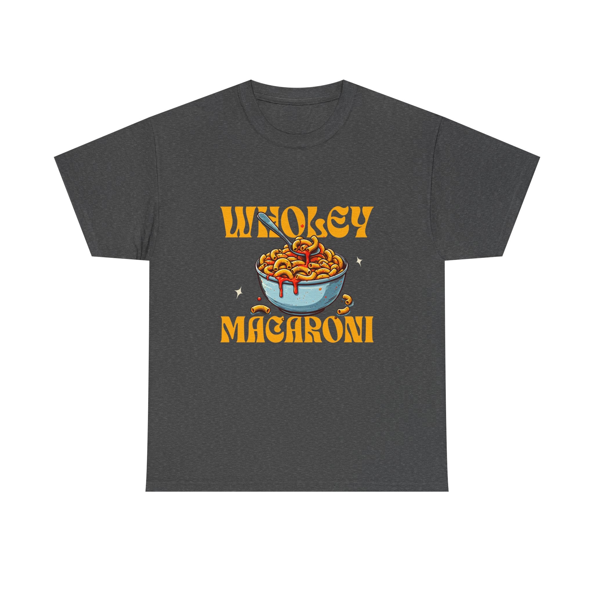 Wholey Macaroni Unisex Tee, Funny T-Shirt, Casual Graphic Shirt, Gift for Pasta Lovers, Foodie Apparel, Comfortable Everyday Wear