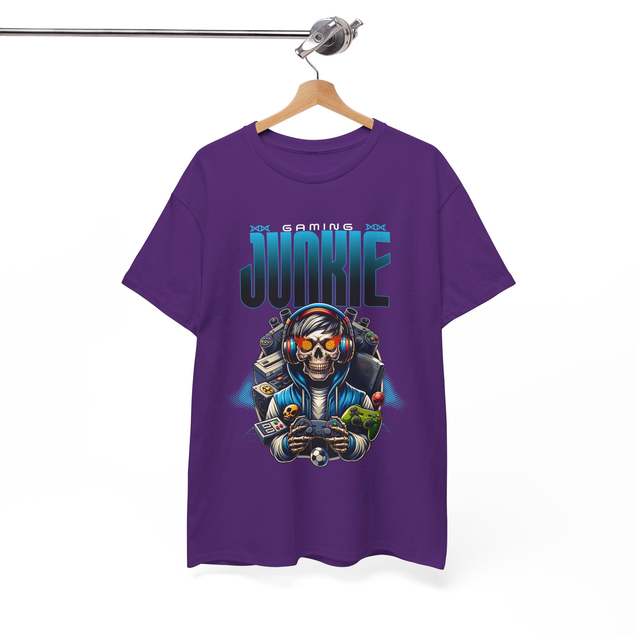 Gaming Junkie Skull Tee — Gamer Skull Controller Graphic T-Shirt