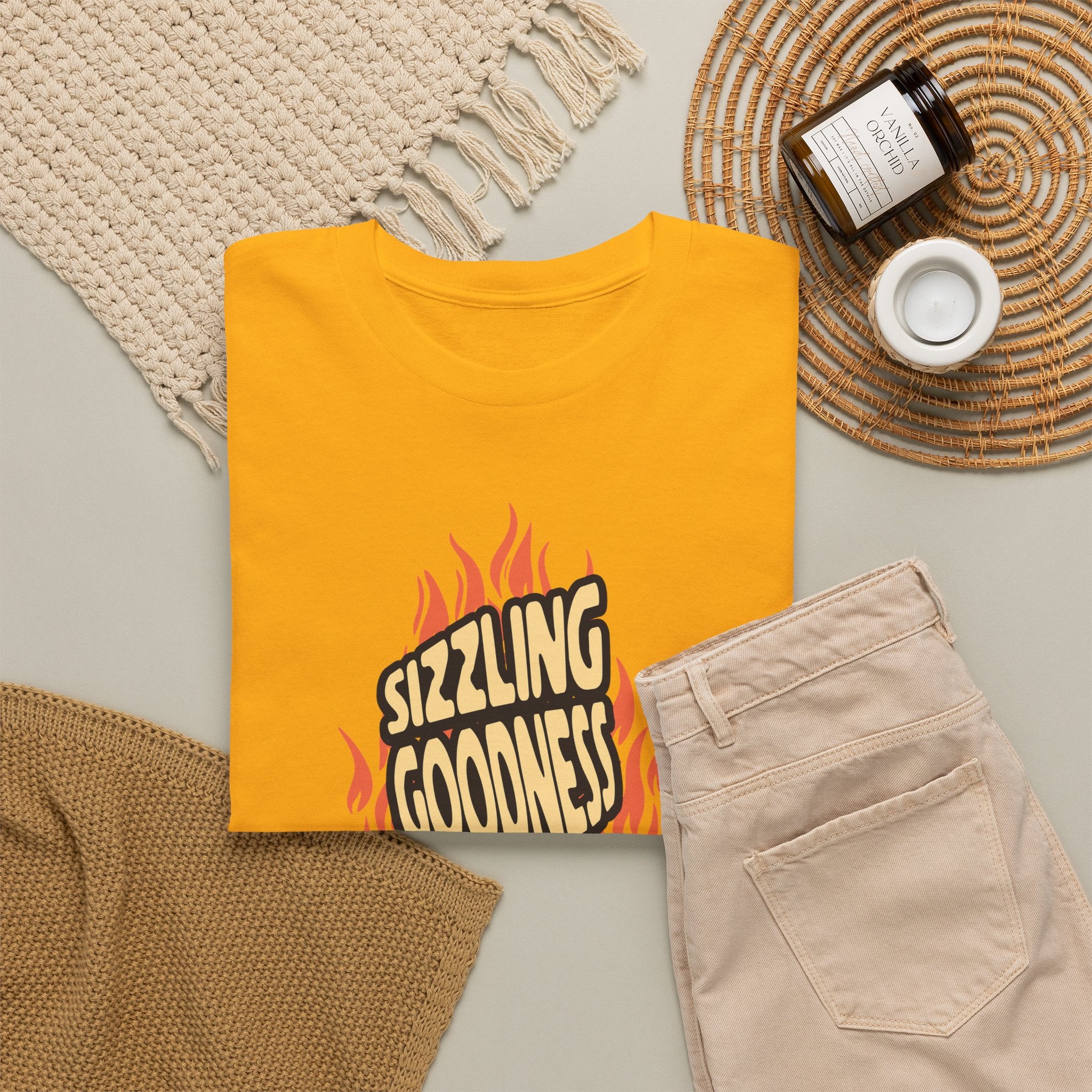 Sizzling Goodness Breakfast T-Shirt — Bacon & Egg Cartoon Tee