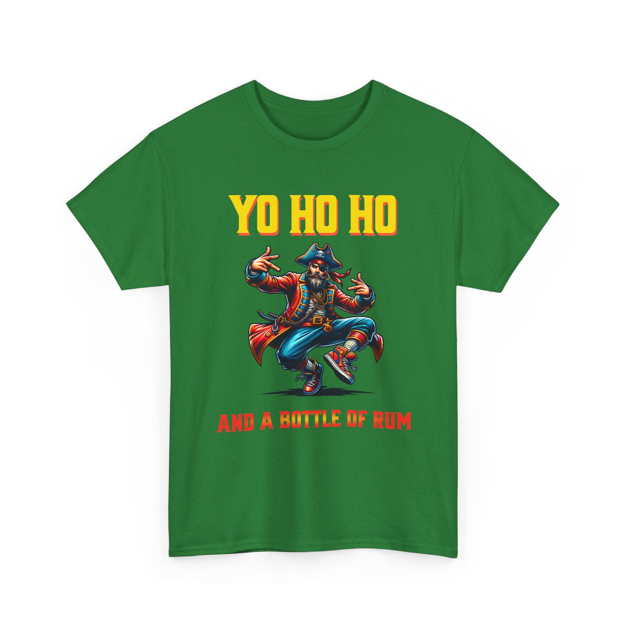 Yo Ho Ho Pirate T-Shirt – "Yo Ho Ho and a Bottle of Rum" Graphic Tee