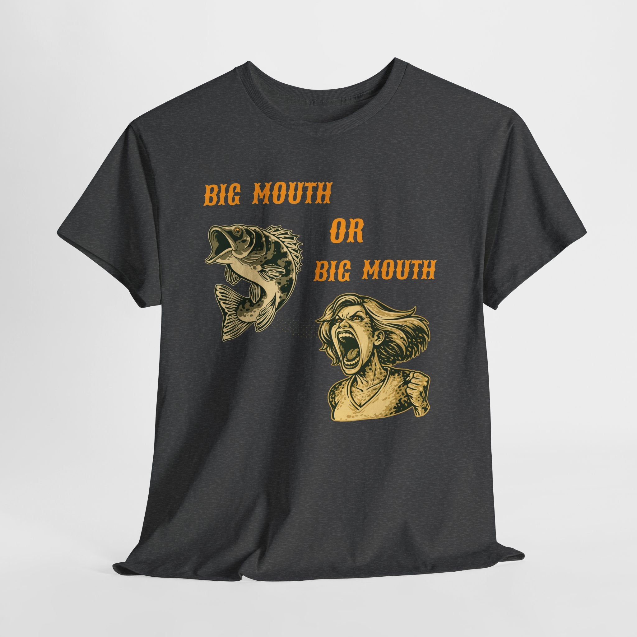 Big Mouth or Big Mouth? Funny Bass Fishing T-Shirt