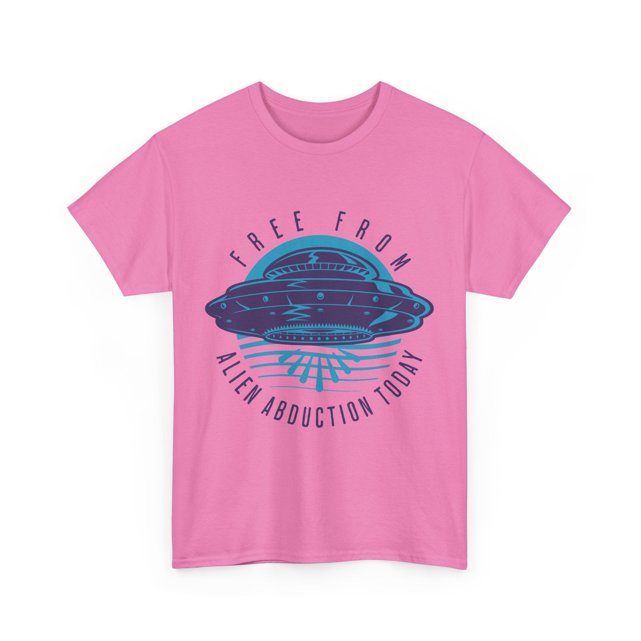Alien Abduction Tee — "Free From Alien Abduction Today" UFO Graphic Shirt