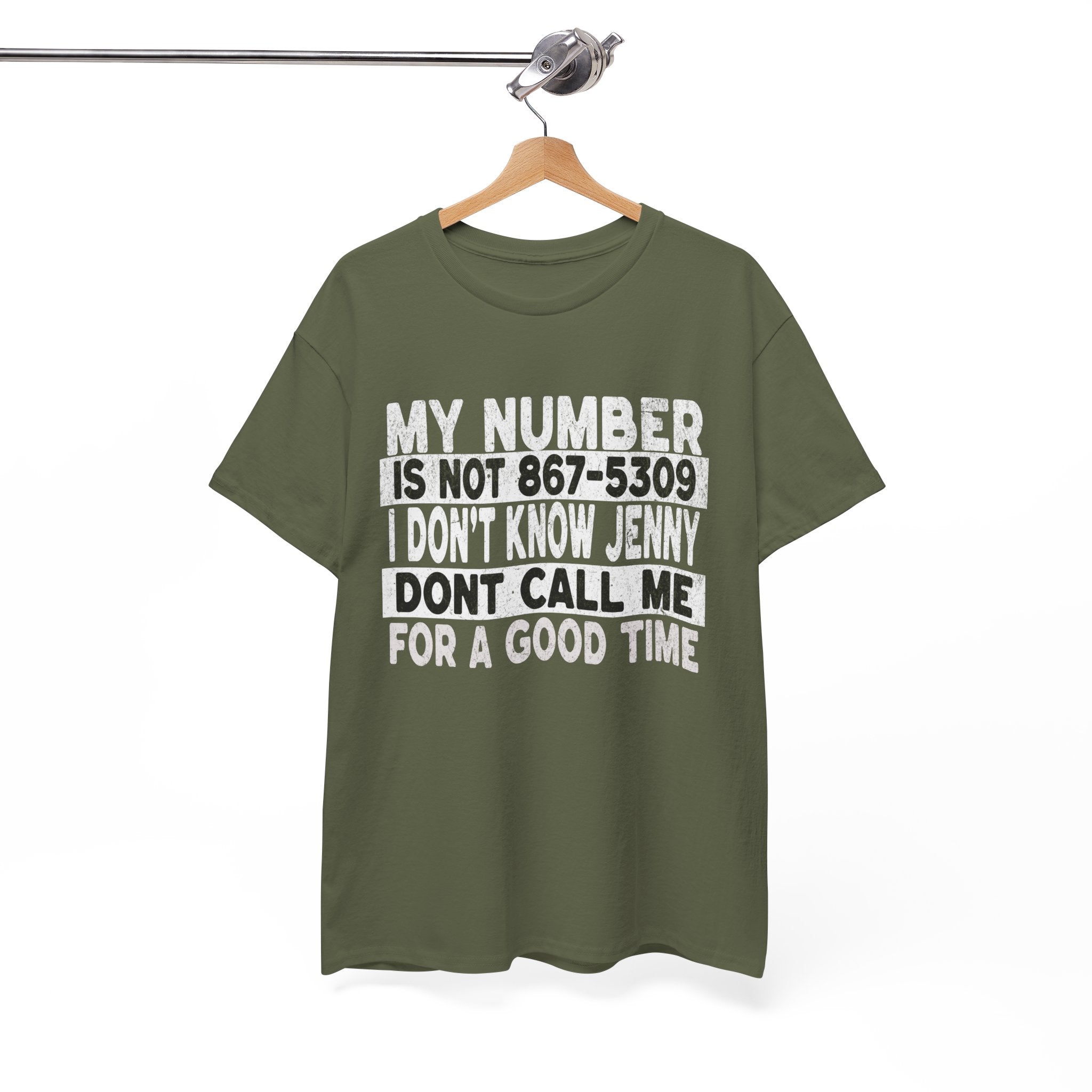 Funny 867-5309 Jenny Unisex Cotton Tee