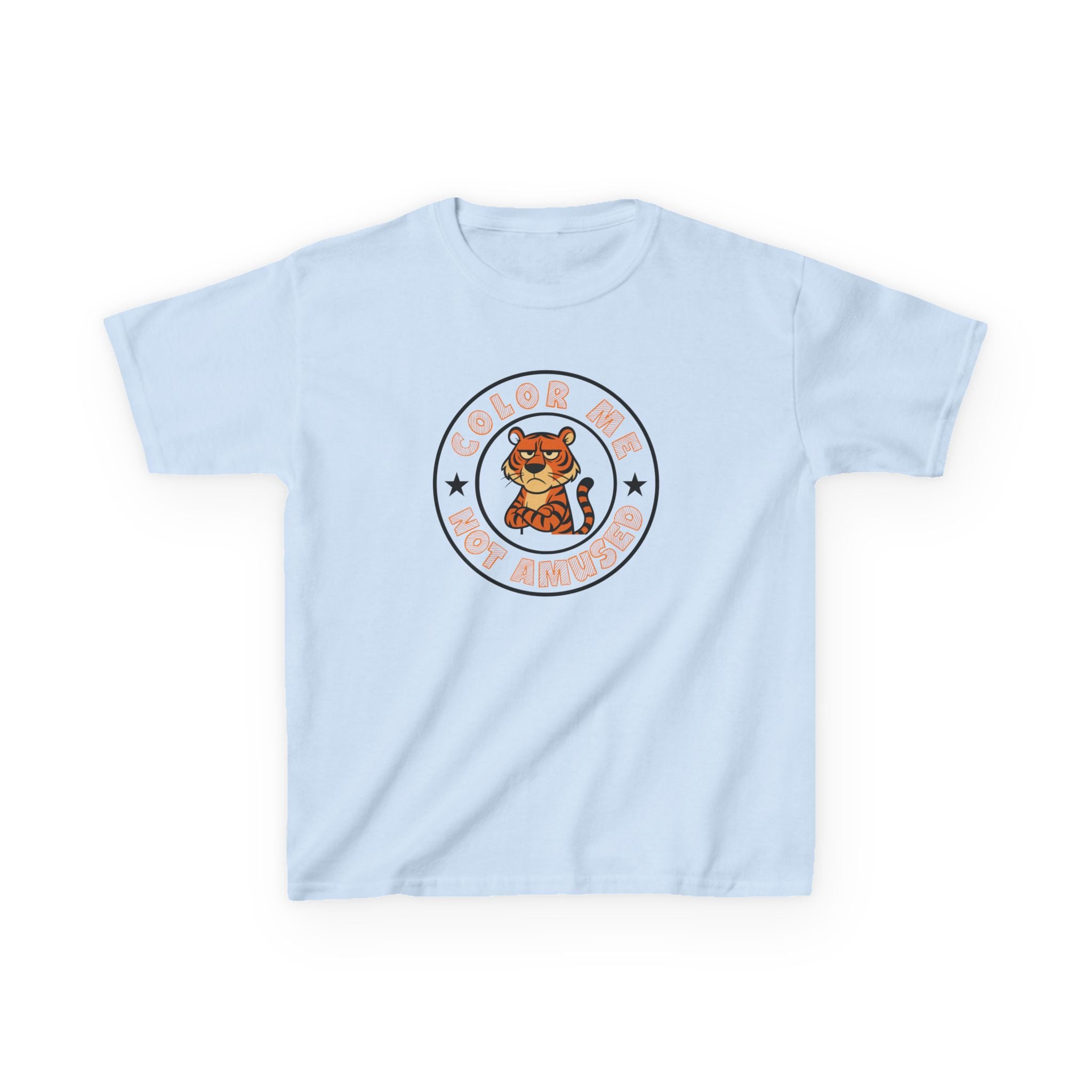 Kids Tee — Color Me Not Amused - Tiger
