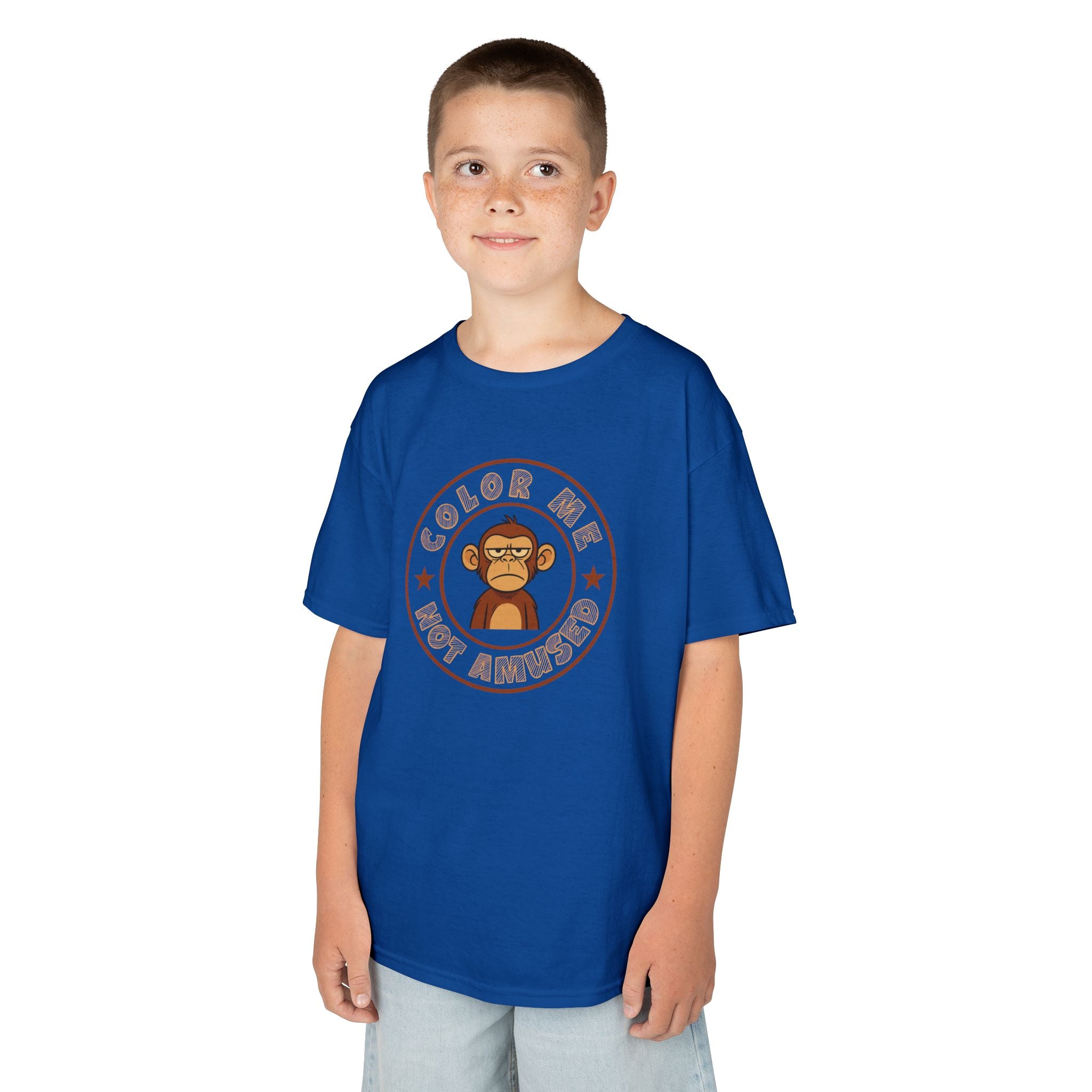 Kids Tee — Color Me Not Amused - Monkey