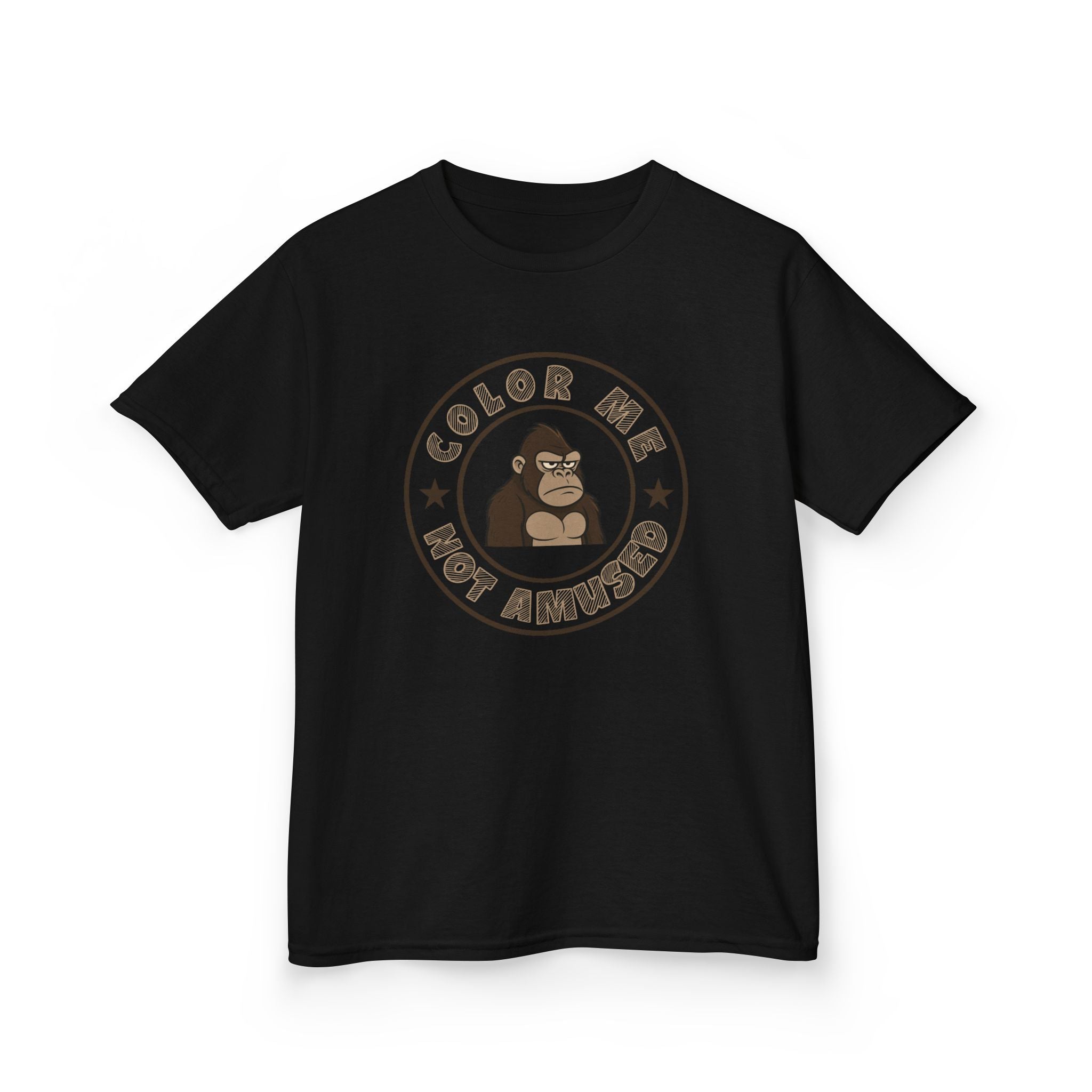 Kids Tee — Color Me Not Amused - Gorilla