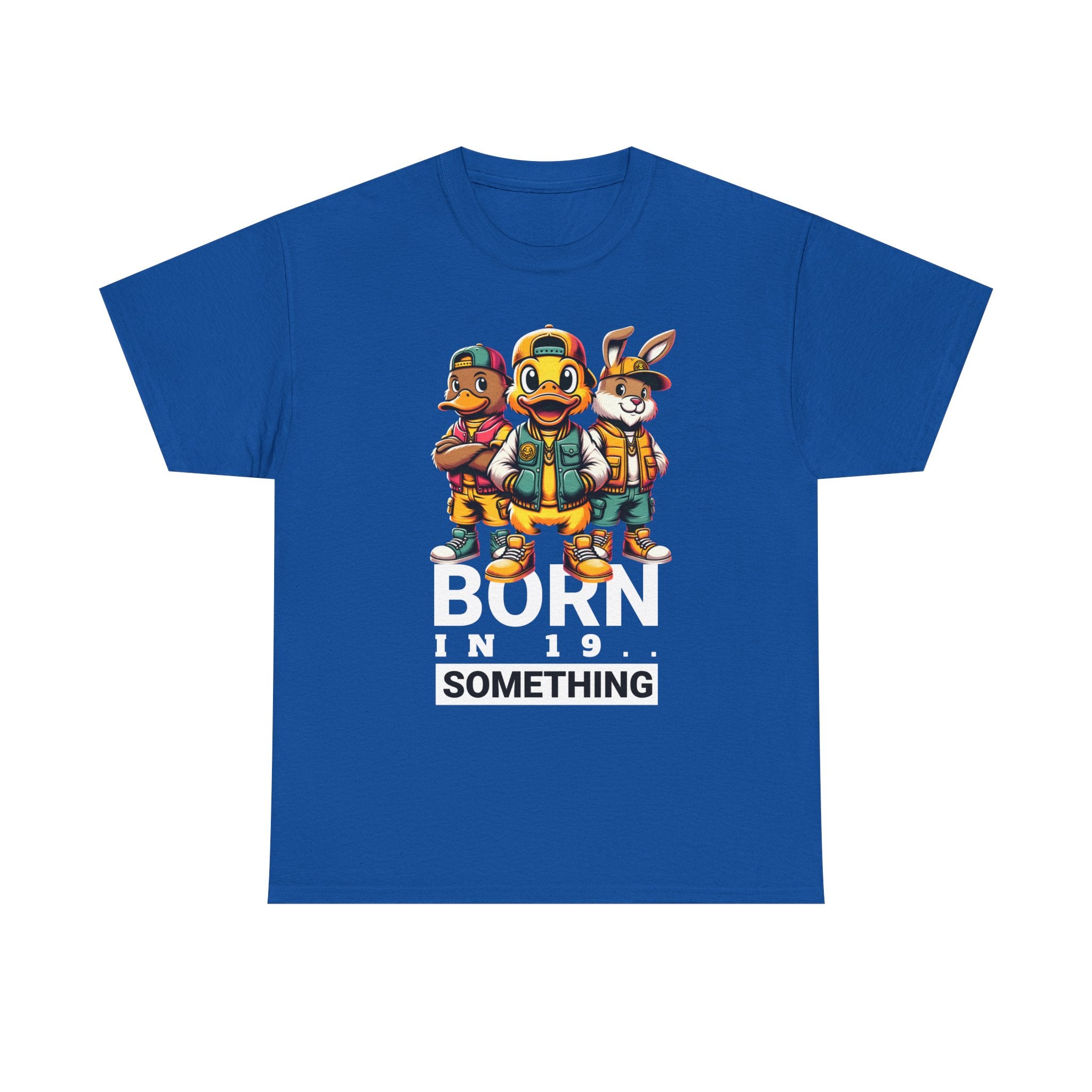 T-Shirt — "Born in 19__" Retro Cartoon Crew Graphic Tee