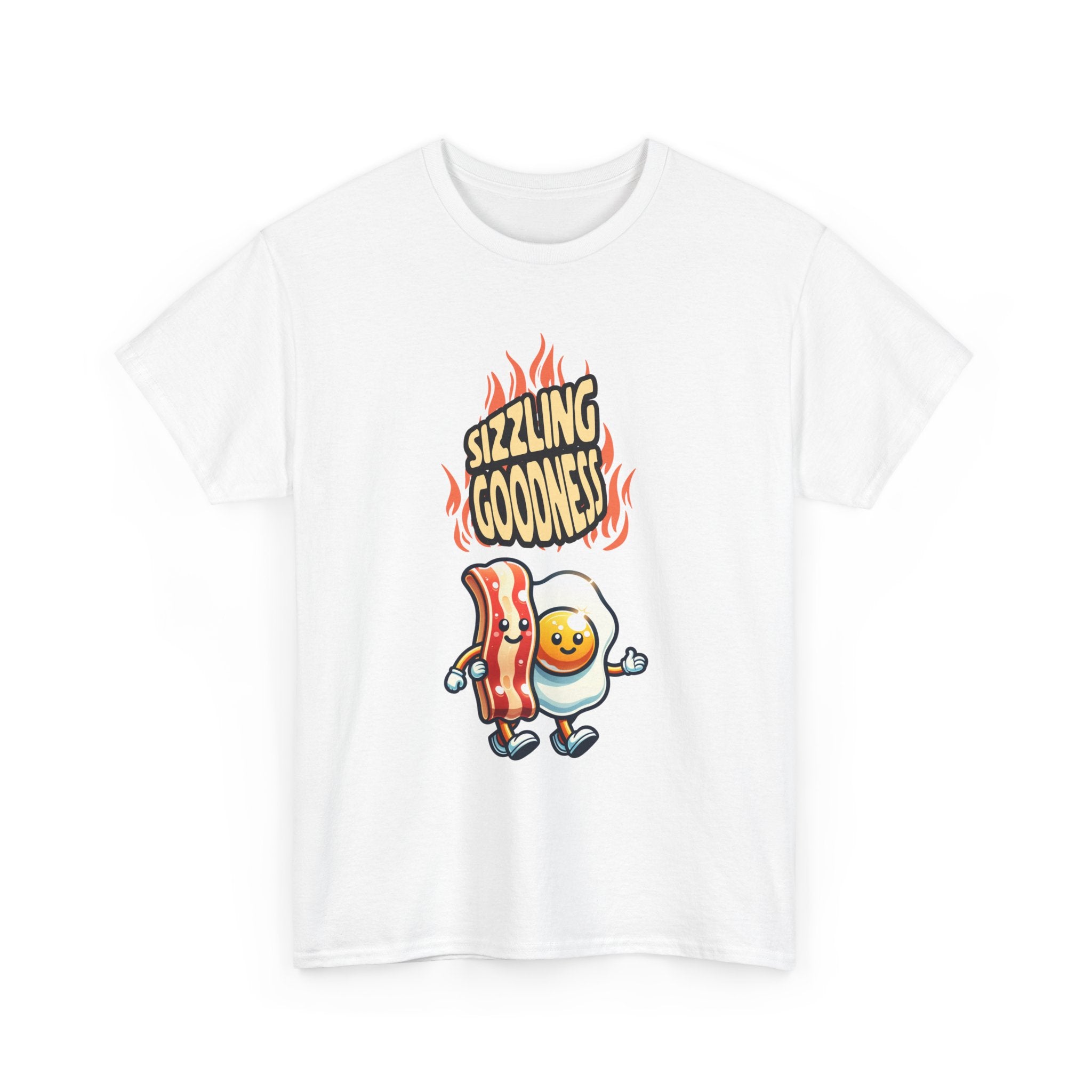 Sizzling Goodness Breakfast Tee — Funny Bacon & Egg Graphic T-Shirt
