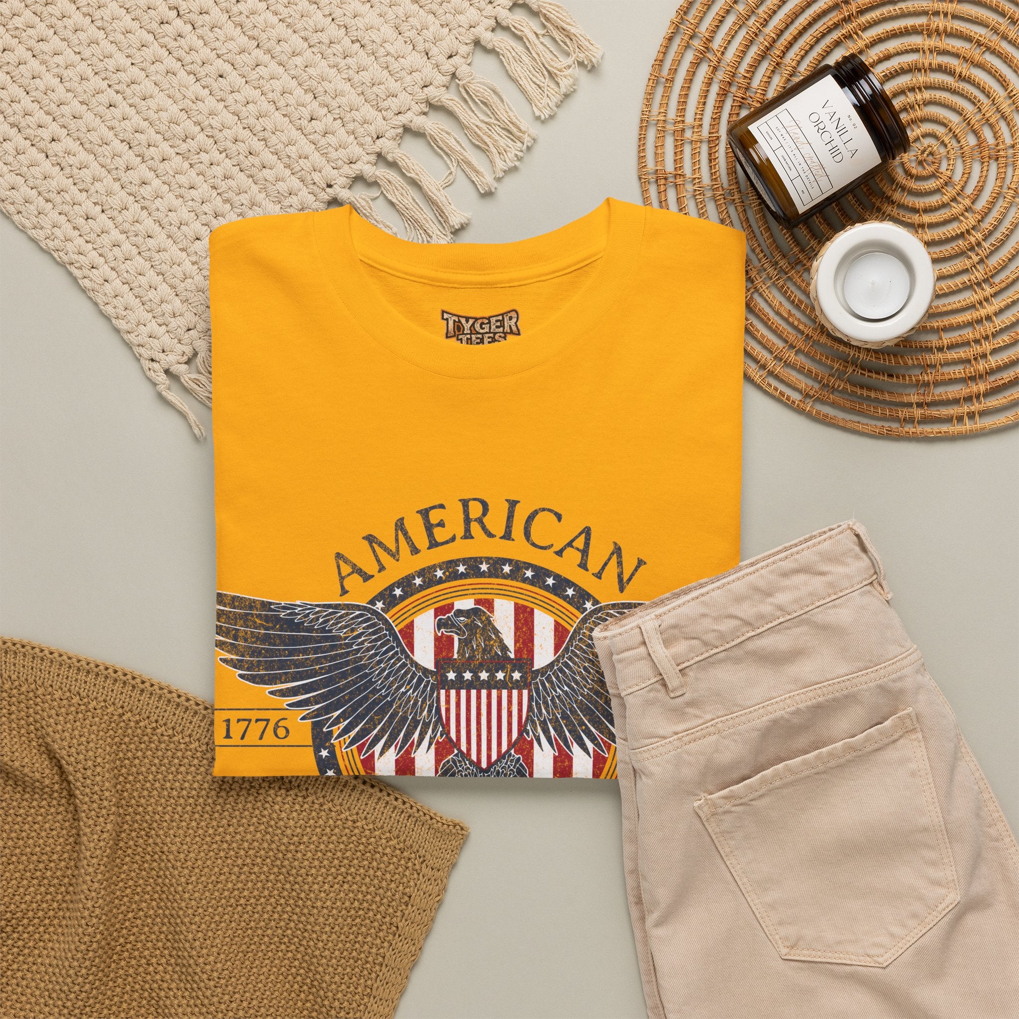 Independence Eagle Tee — American Independence 1776–2026 Vintage Flag Shirt