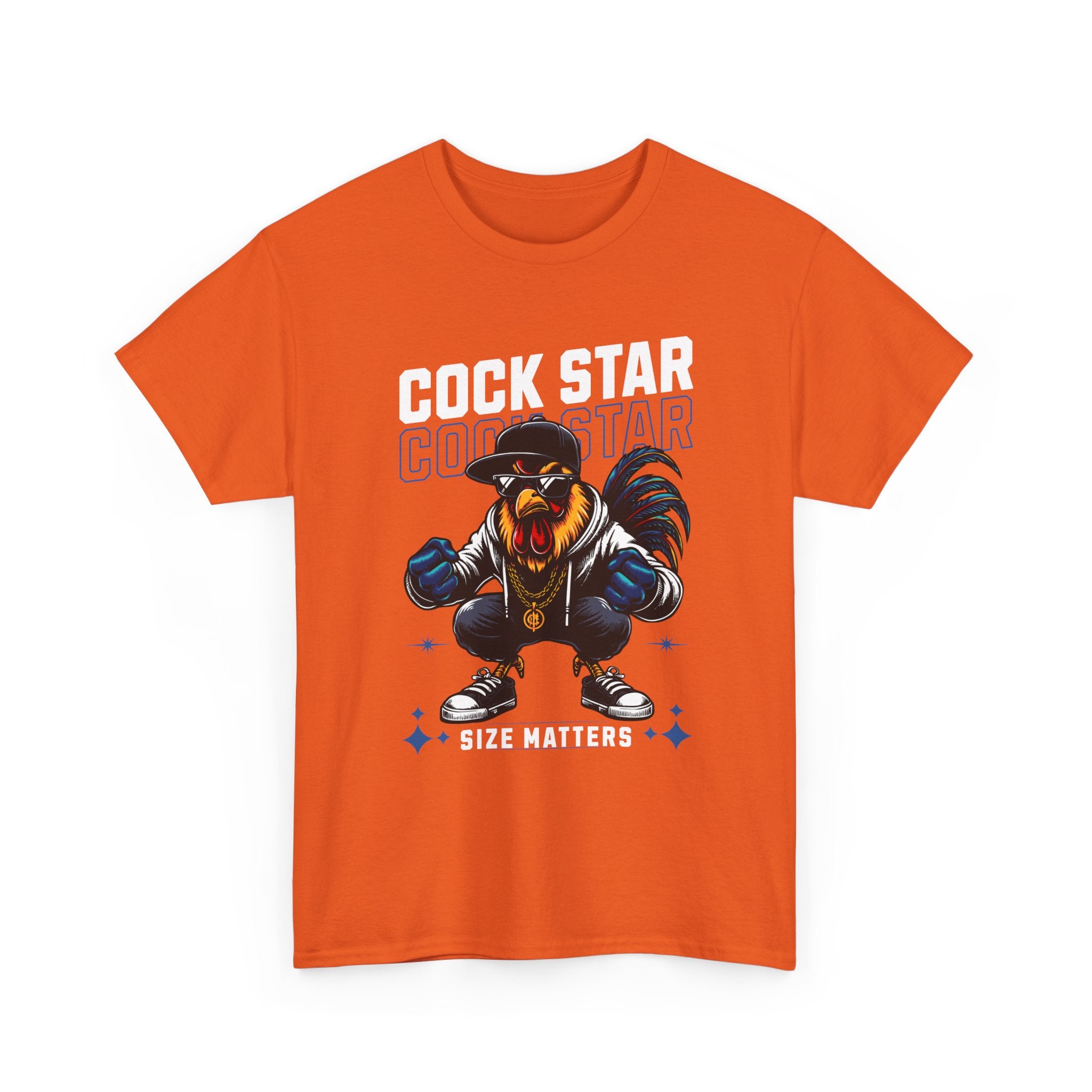 Cock Star Rooster T-Shirt — Size Matters Graphic Tee