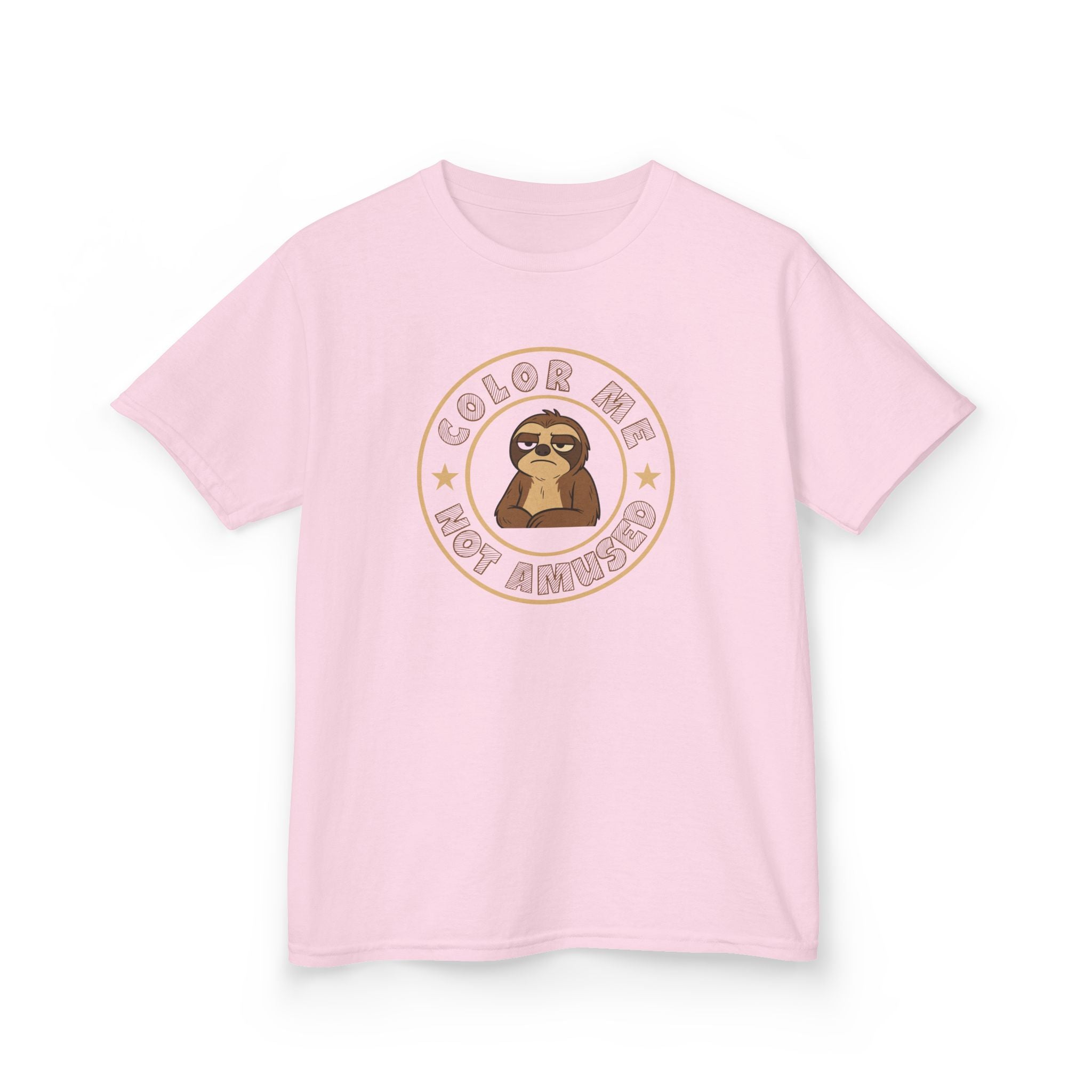 Kids Tee — Color Me Not Amused - Sloth