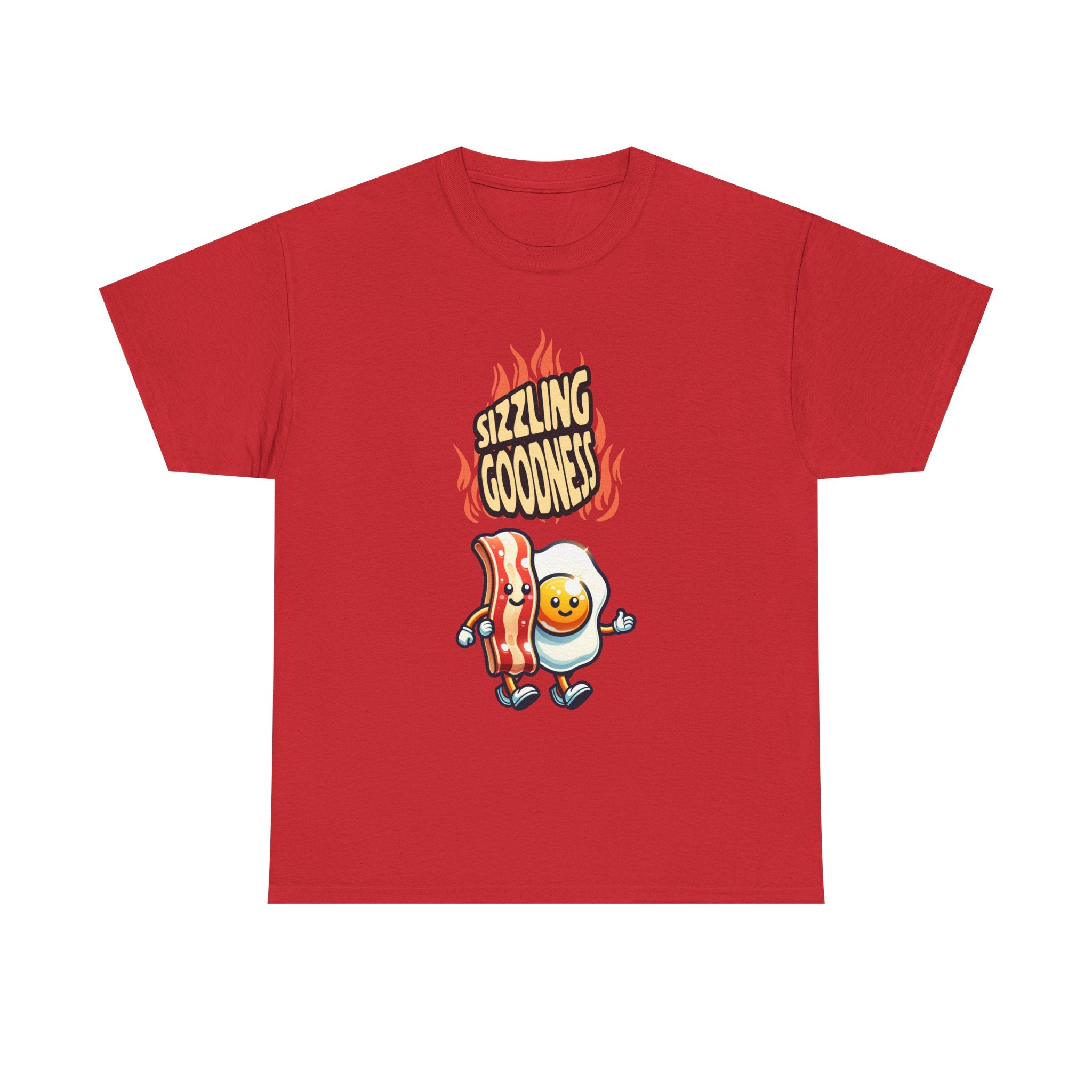 Sizzling Goodness Breakfast Tee — Funny Bacon & Egg Graphic T-Shirt