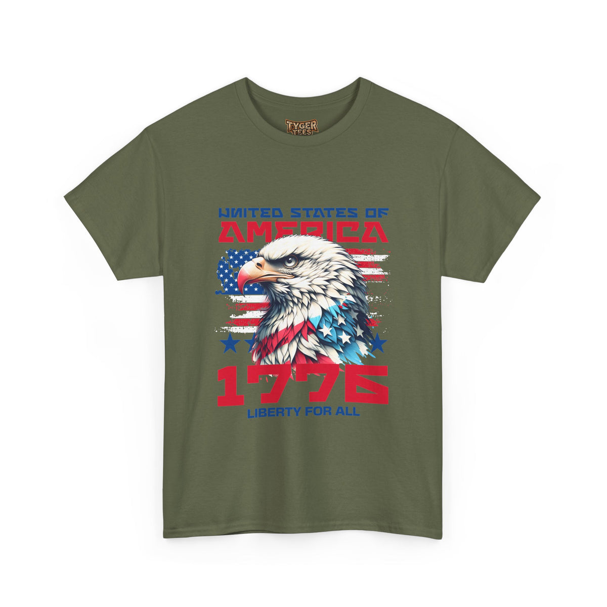 1776 Liberty For All T-Shirt — Patriotic American Eagle Independence Day Tee