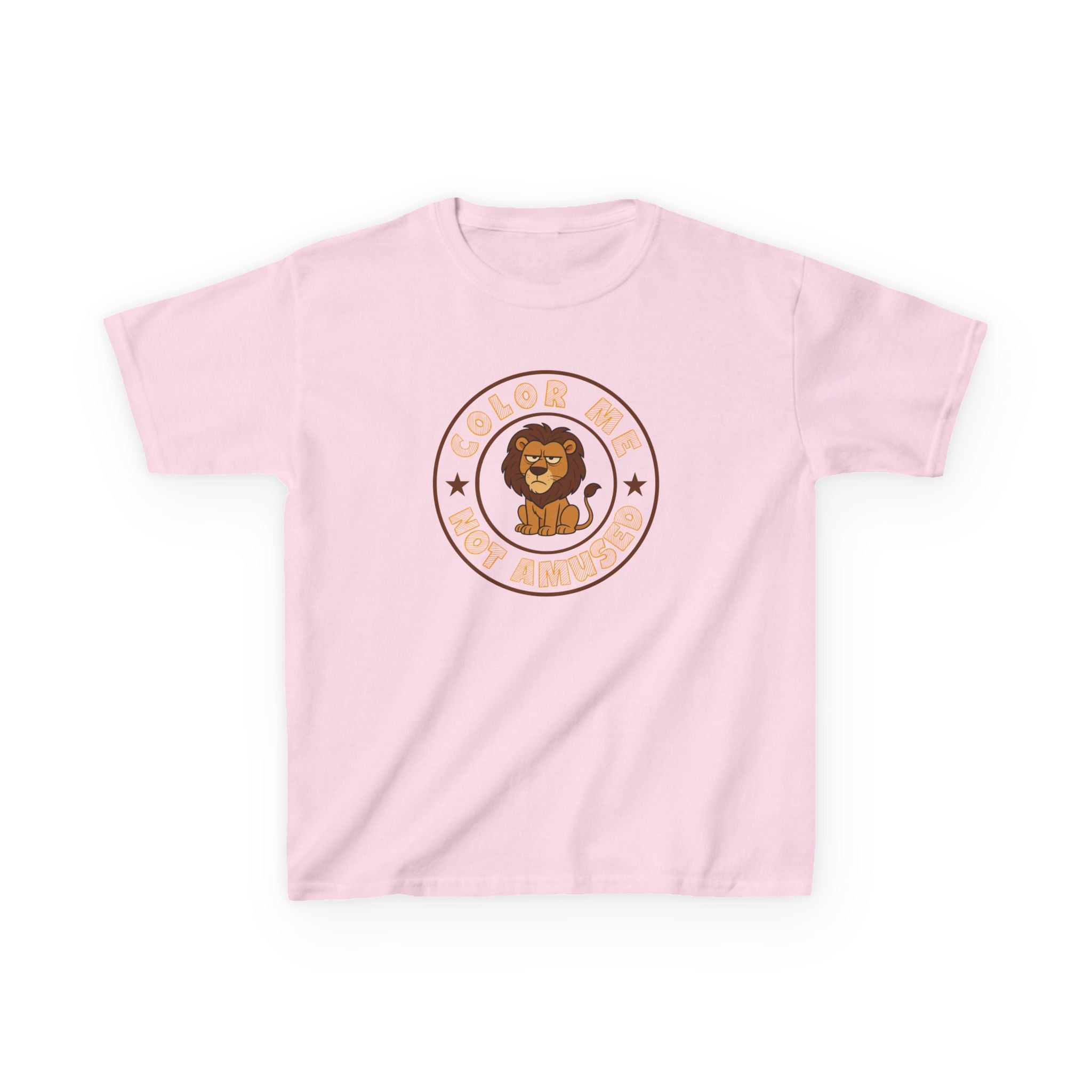 Kids Tee — Color Me Not Amused - Lion