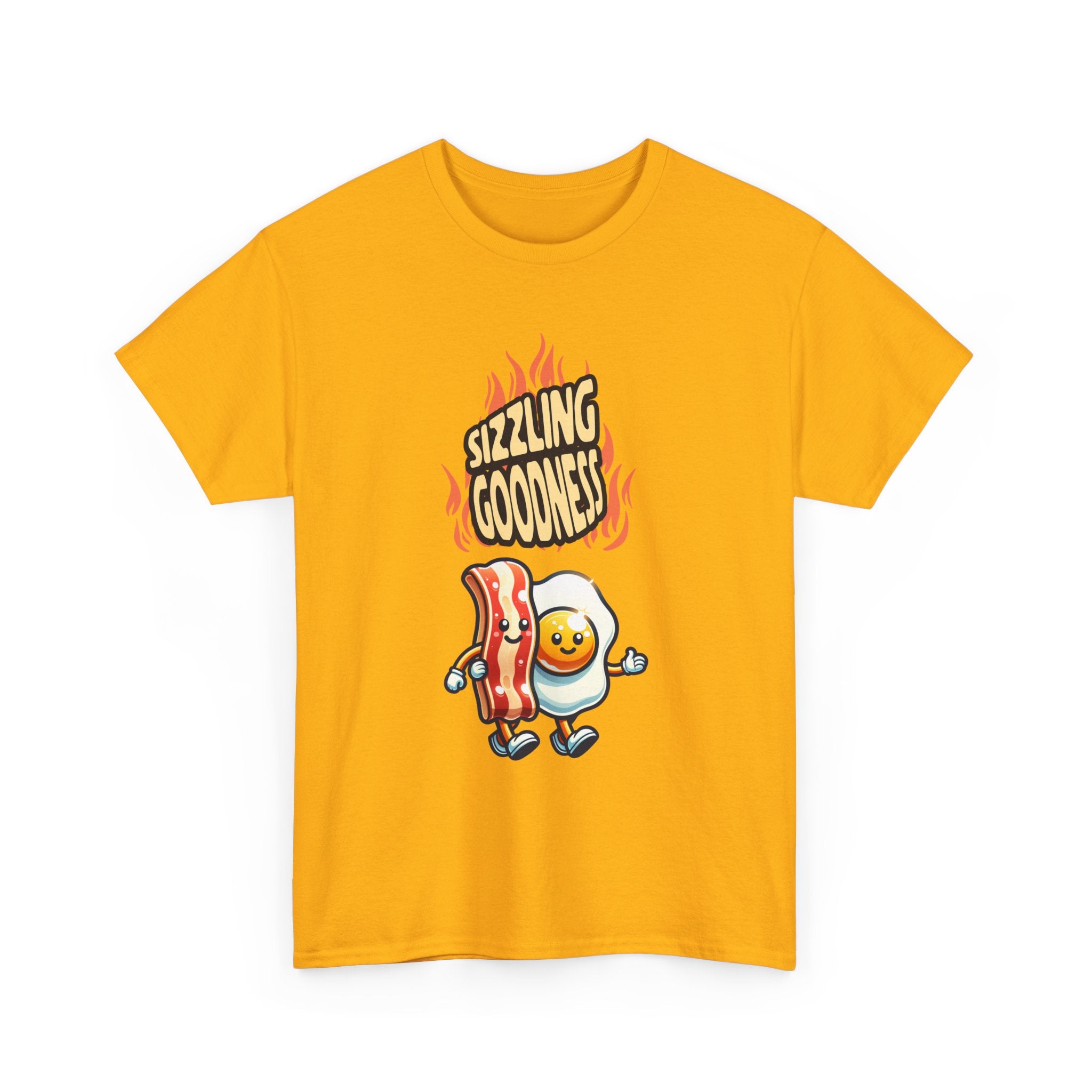 Sizzling Goodness Breakfast Tee — Funny Bacon & Egg Graphic T-Shirt