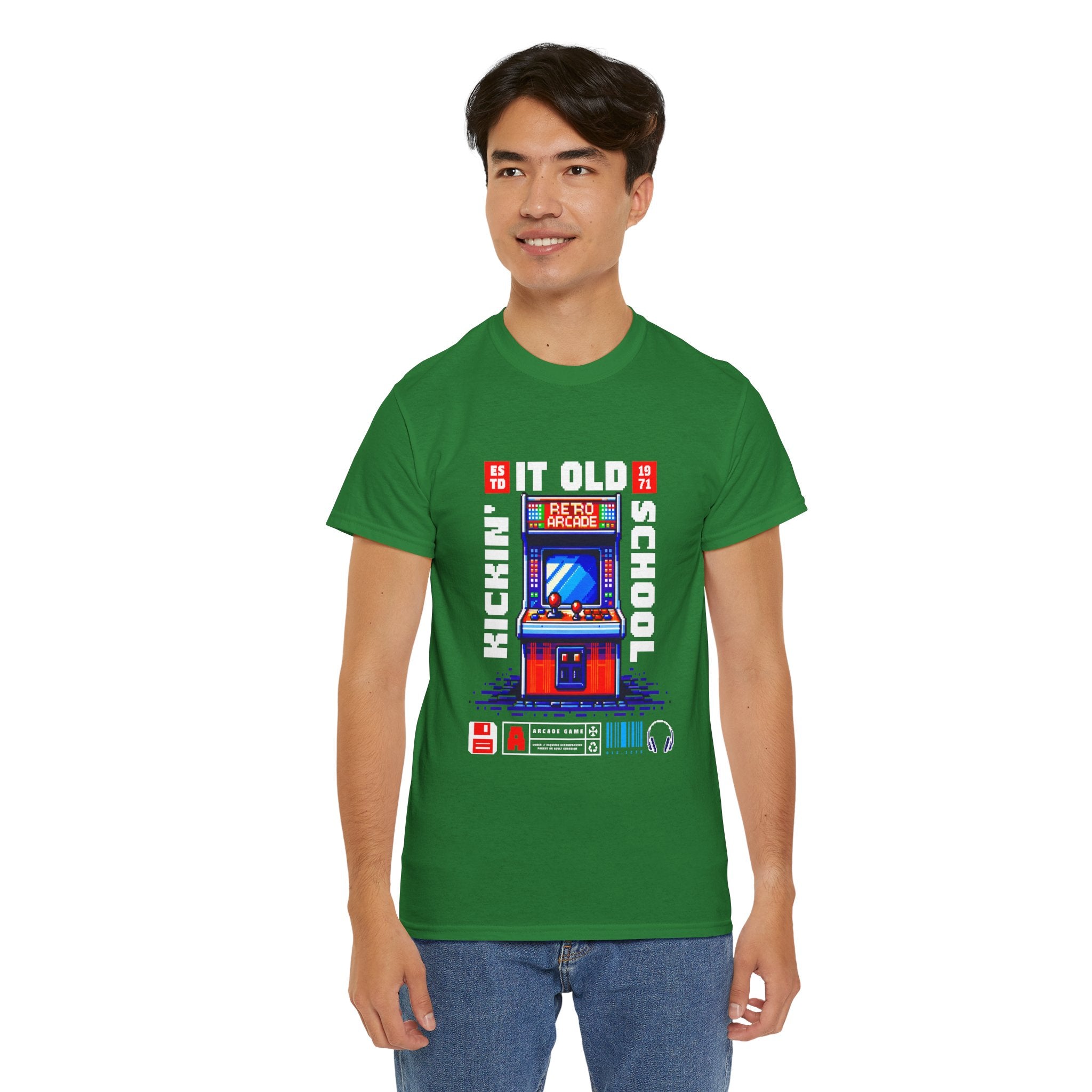 Old School Arcade T-Shirt — "Kickin&