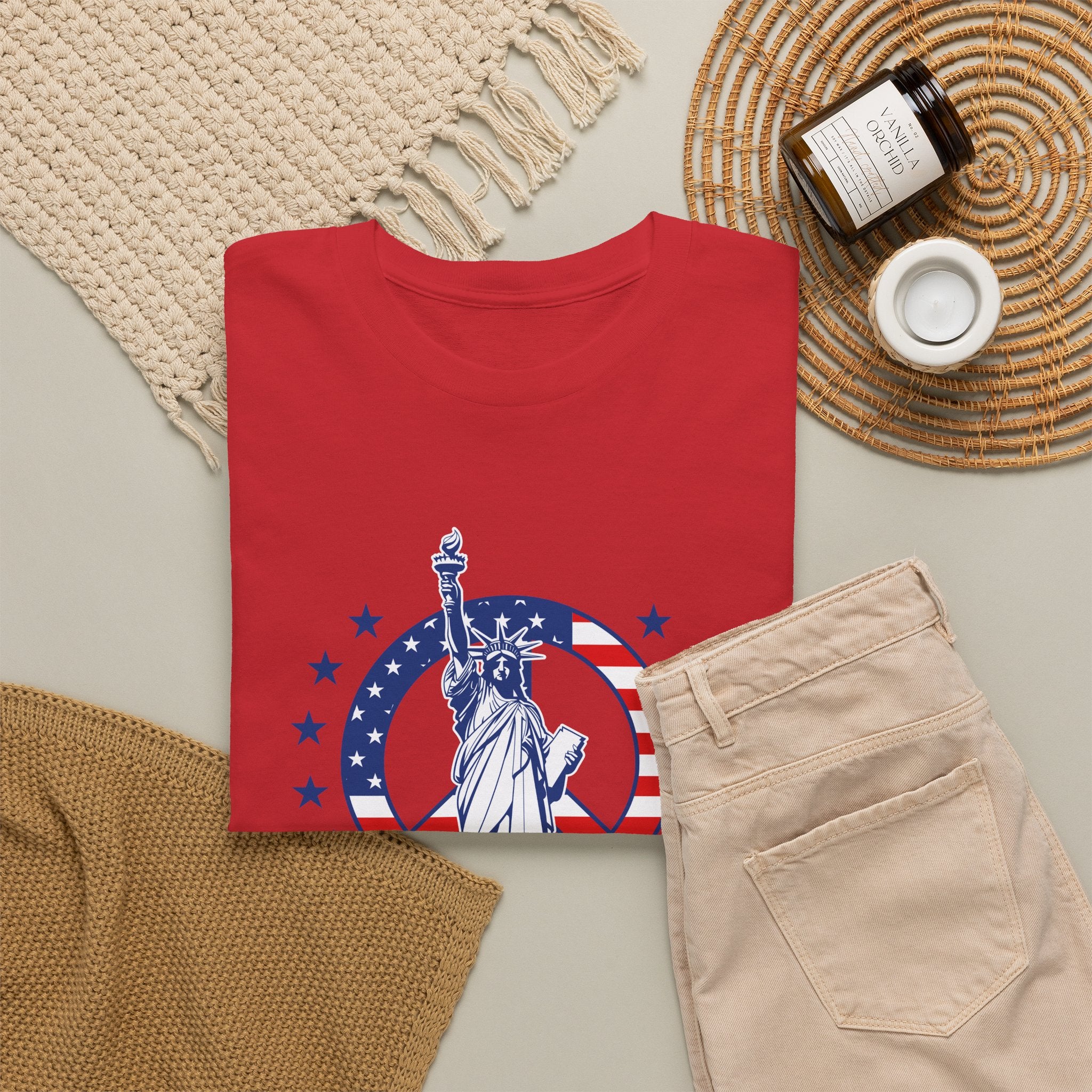 Don’t Be a H8TR Tee — Patriotic Statue of Liberty Graphic T-Shirt