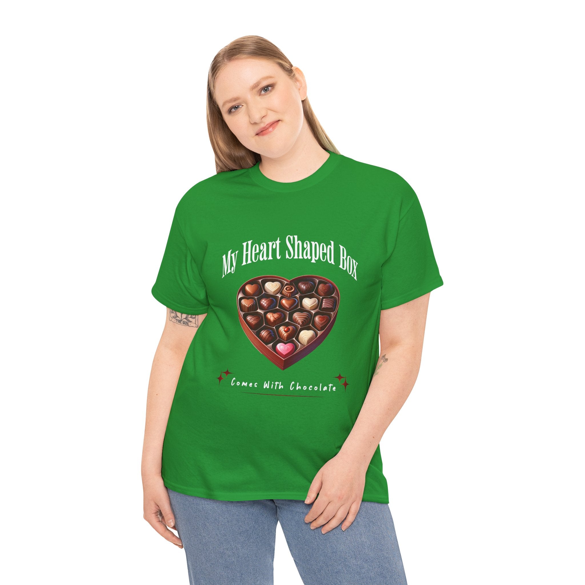 My Heart Shaped Box Comes With Chocolate T-Shirt | 90s Grunge-Inspired Valentine&