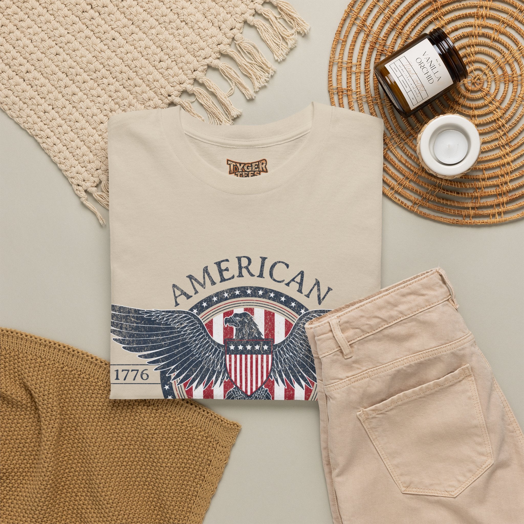 Independence Eagle Tee — American Independence 1776–2026 Vintage Flag Shirt