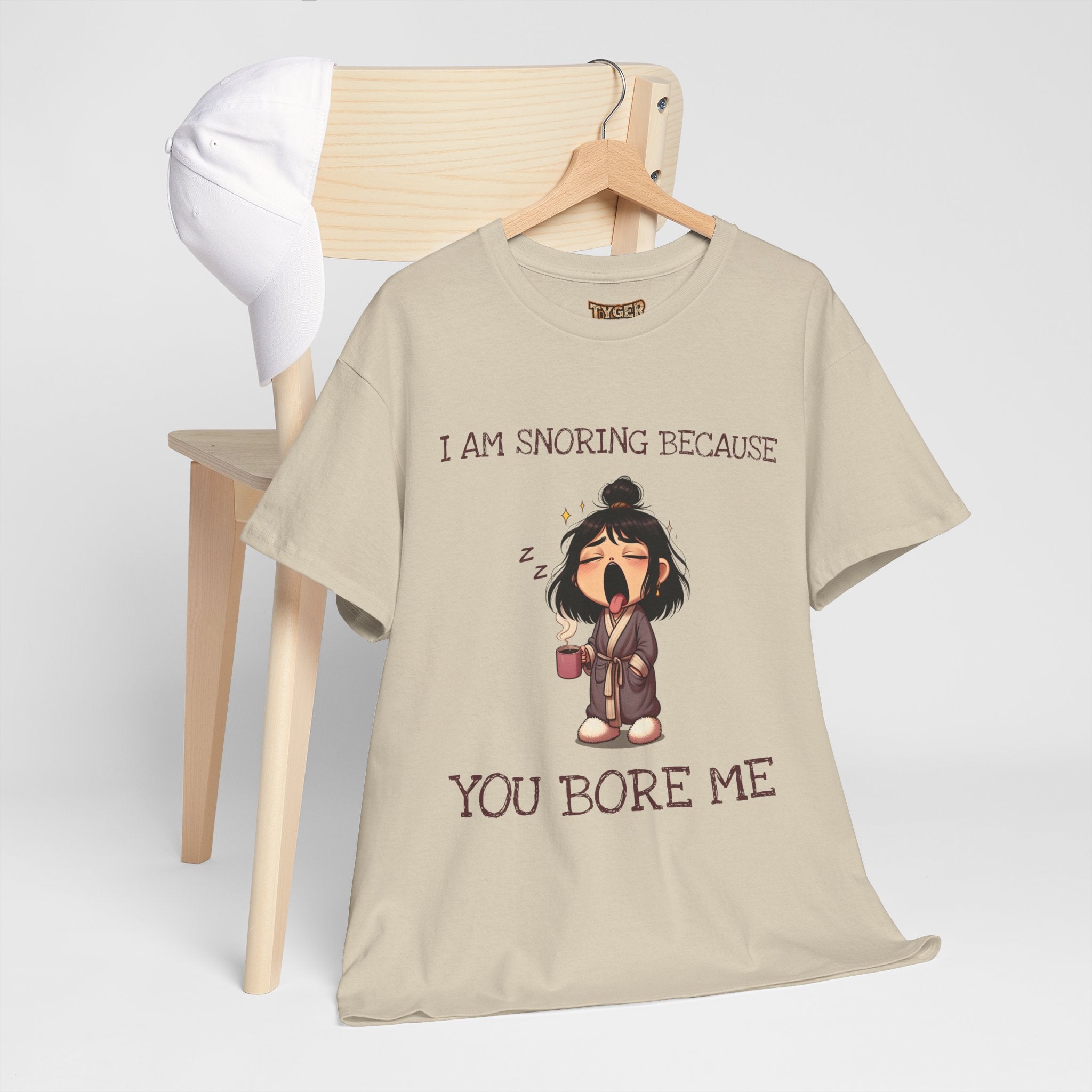 I Am Snoring Because You Bore Me – Funny Coffee Lover T-Shirt
