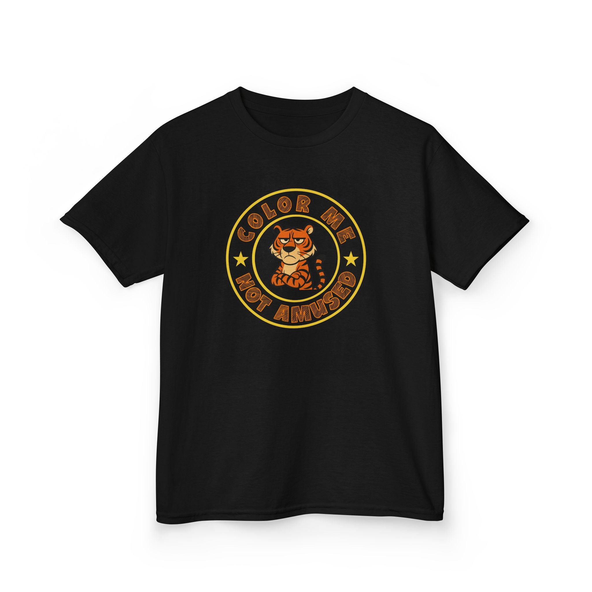 Kids Tee — Color Me Not Amused - Tiger