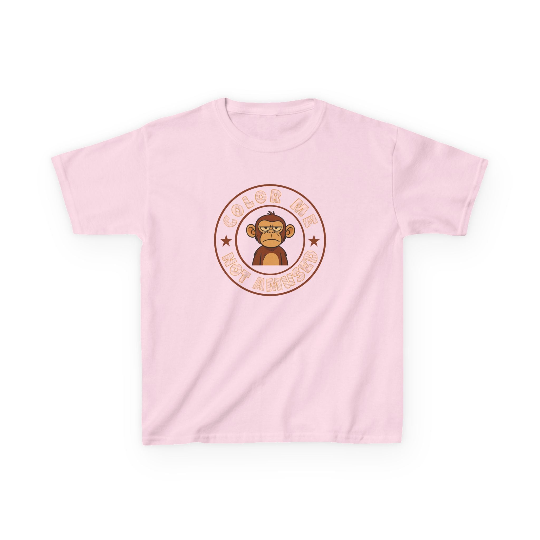 Kids Tee — Color Me Not Amused - Monkey