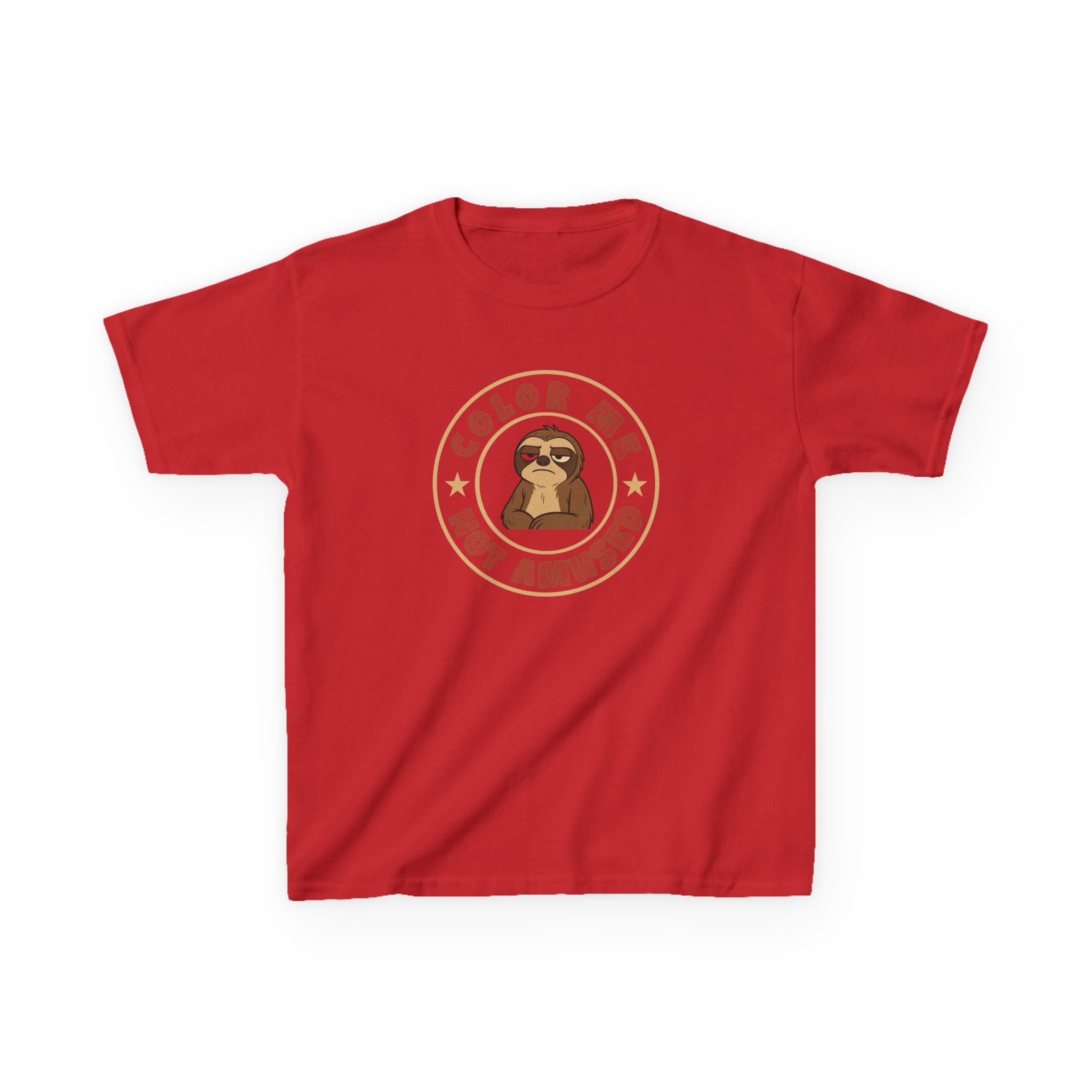 Kids Tee — Color Me Not Amused - Sloth