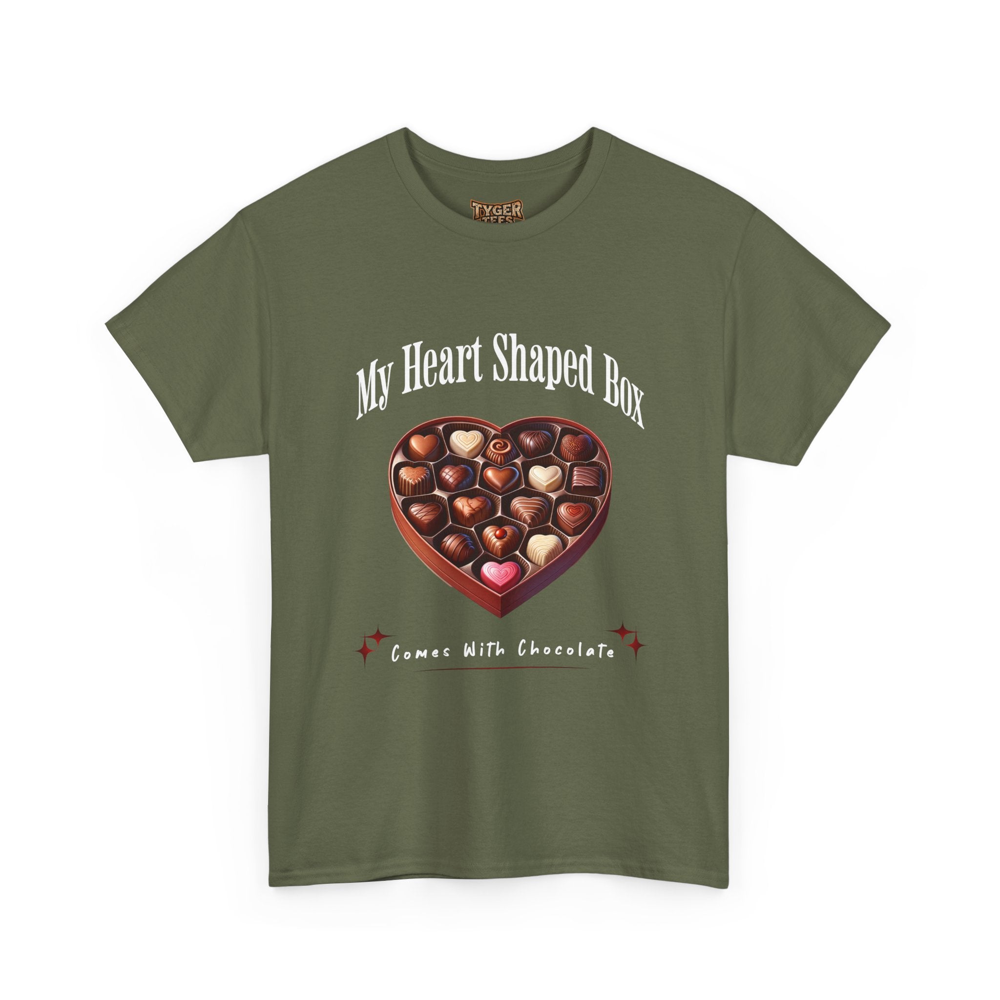 My Heart Shaped Box Comes With Chocolate T-Shirt | 90s Grunge-Inspired Valentine&