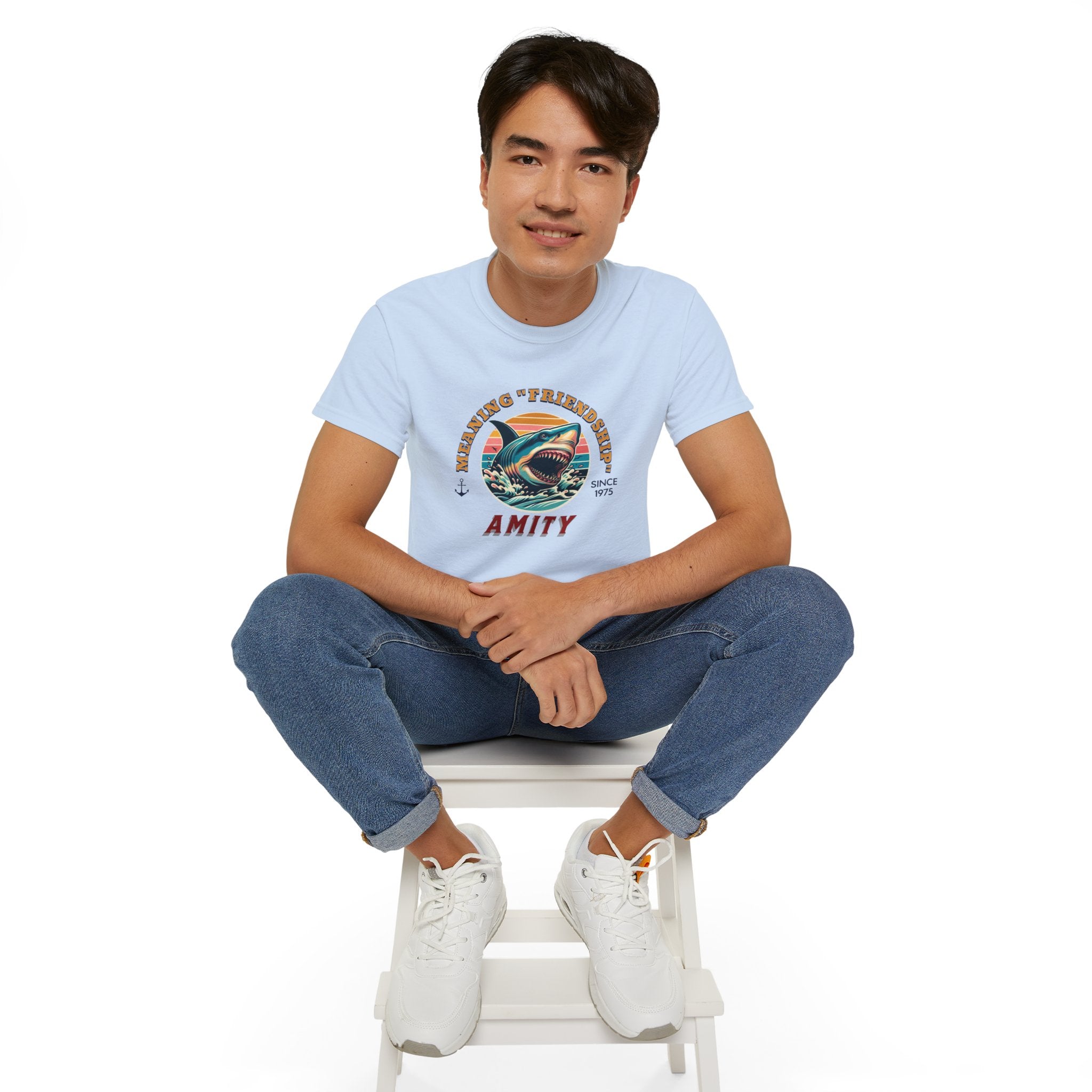 Jaws Movie - Meaning Friendship Amity Tee