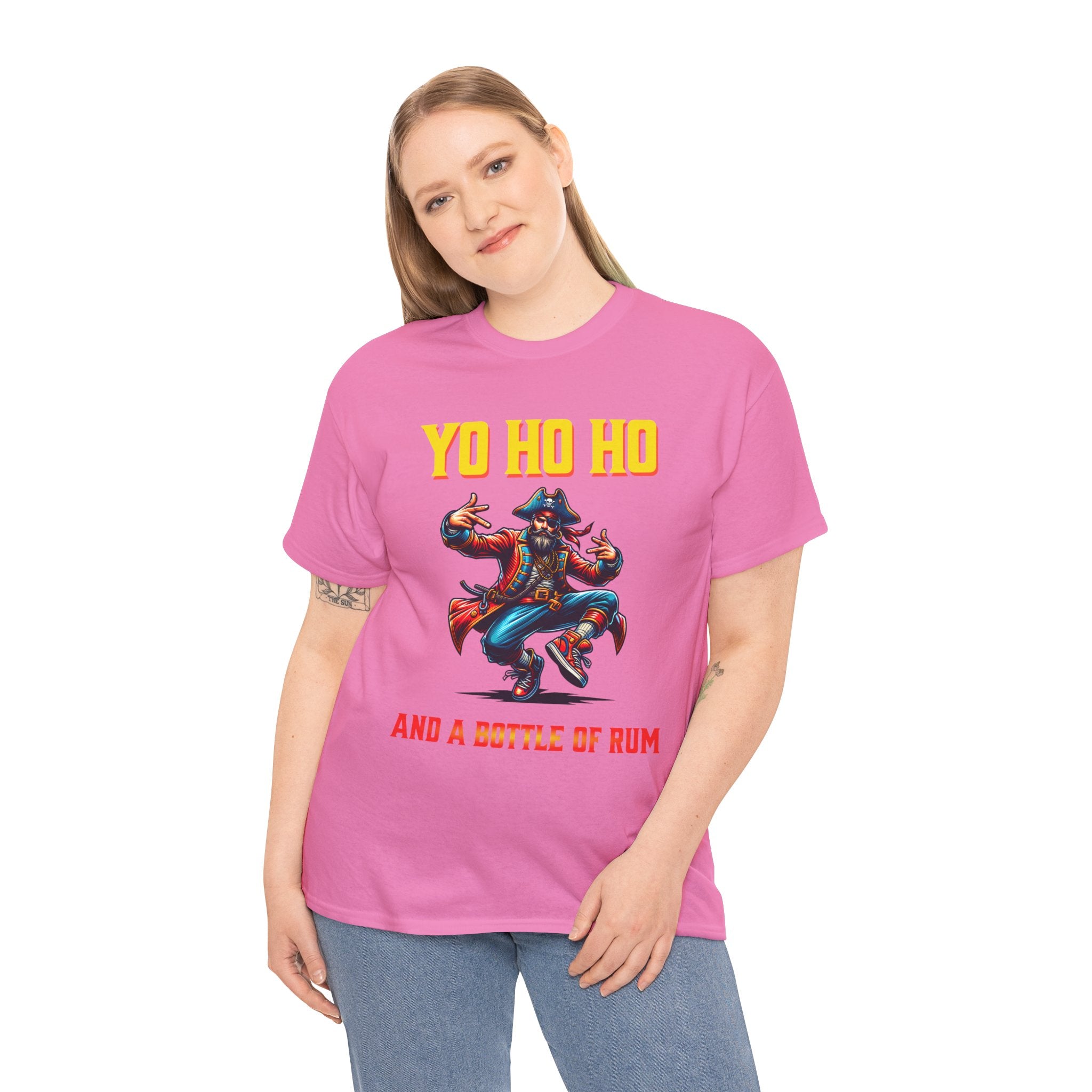 Yo Ho Ho Pirate T-Shirt – "Yo Ho Ho and a Bottle of Rum" Graphic Tee
