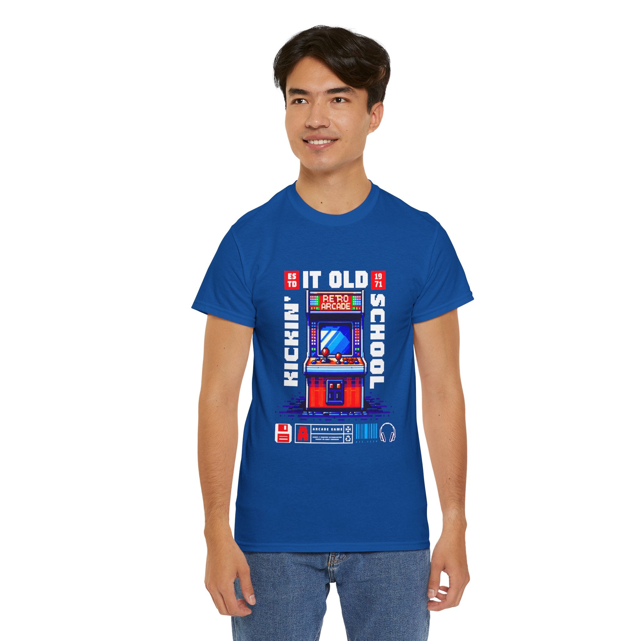 Old School Arcade T-Shirt — "Kickin&