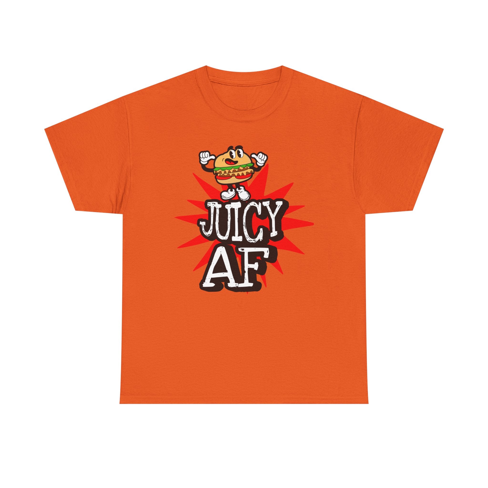 Juicy AF T-Shirt — Retro Cartoon Burger Graphic Tee