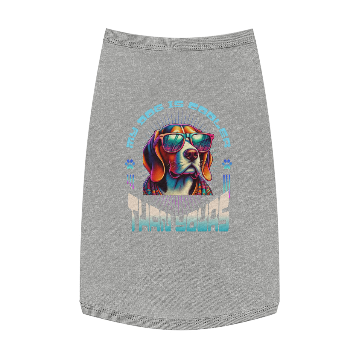 Cool Beagle Dog Tank Top - Funny Beagle Dog T-Shirt, Summer Pet Clothing