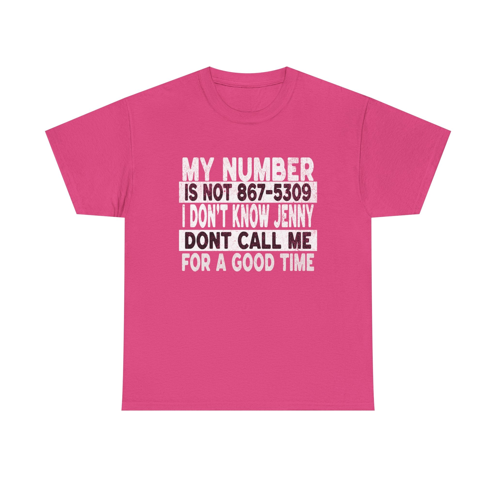 Funny 867-5309 Jenny Unisex Cotton Tee