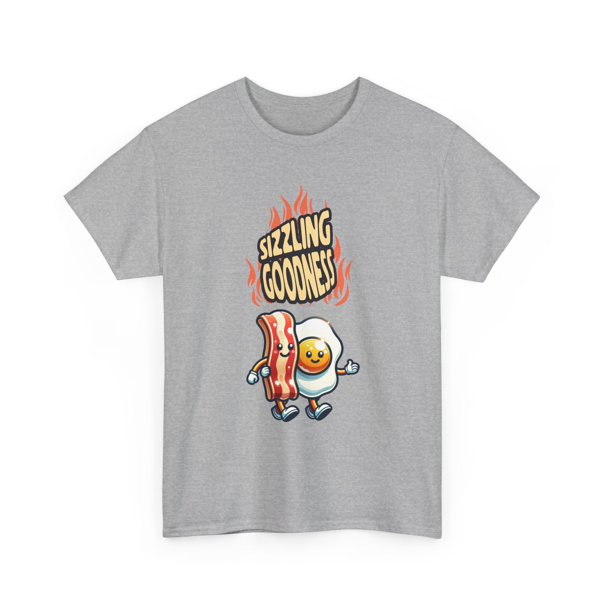 Sizzling Goodness Breakfast Tee — Funny Bacon & Egg Graphic T-Shirt