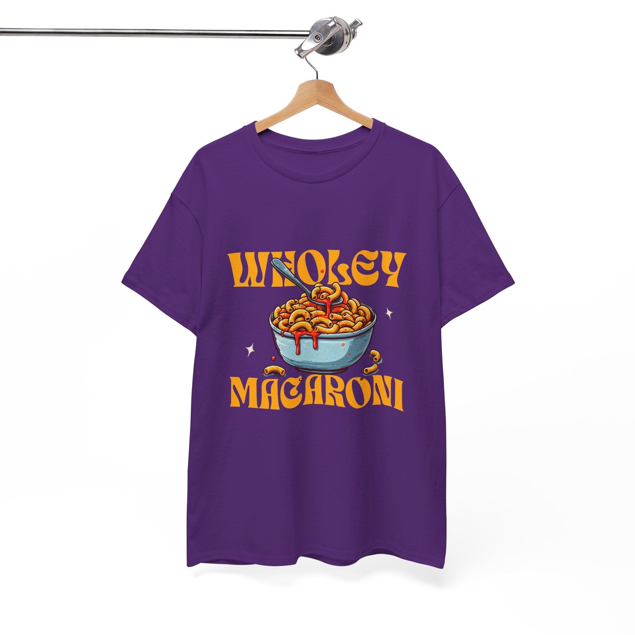 Wholey Macaroni Unisex Tee, Funny T-Shirt, Casual Graphic Shirt, Gift for Pasta Lovers, Foodie Apparel, Comfortable Everyday Wear