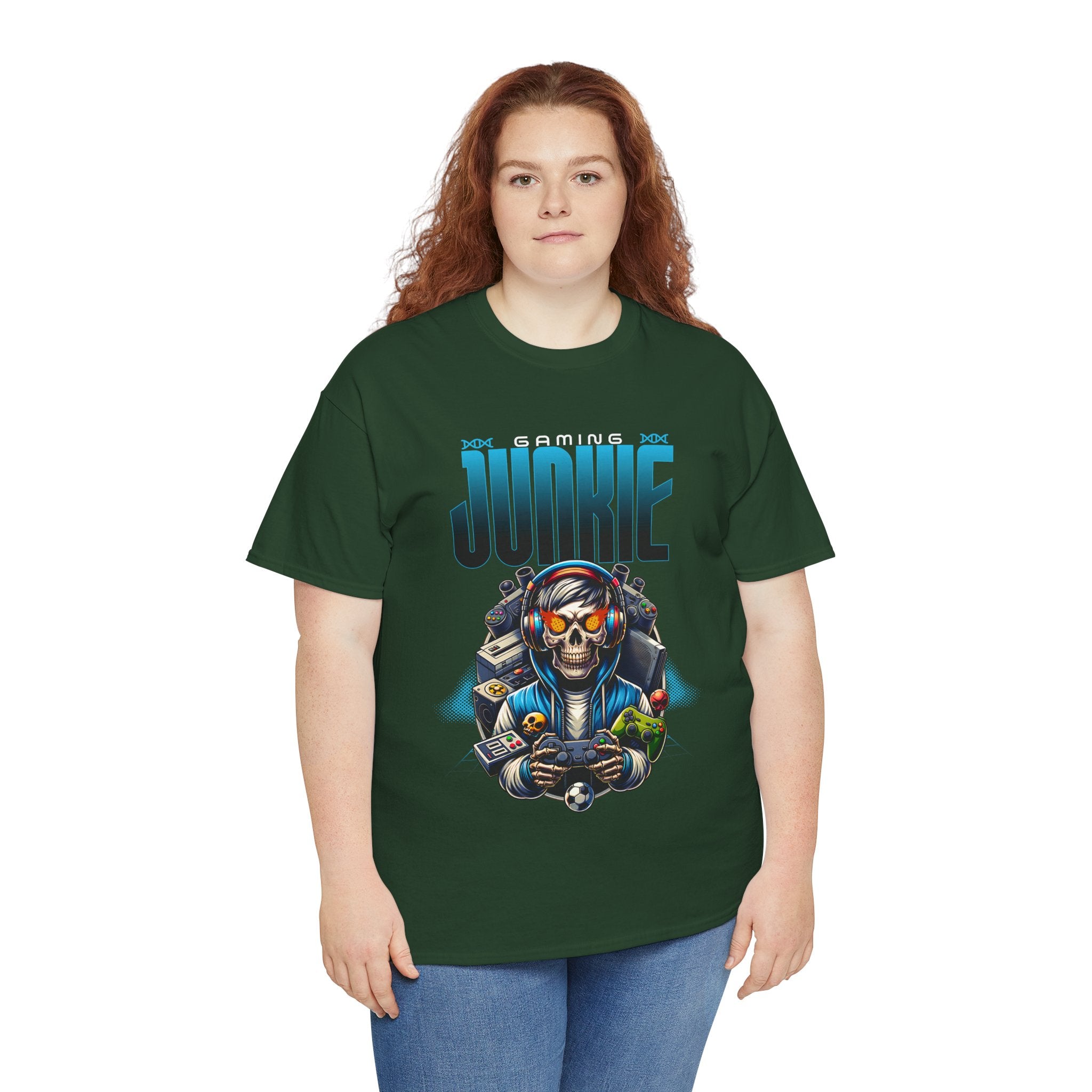 Gaming Junkie Skull Tee — Gamer Skull Controller Graphic T-Shirt
