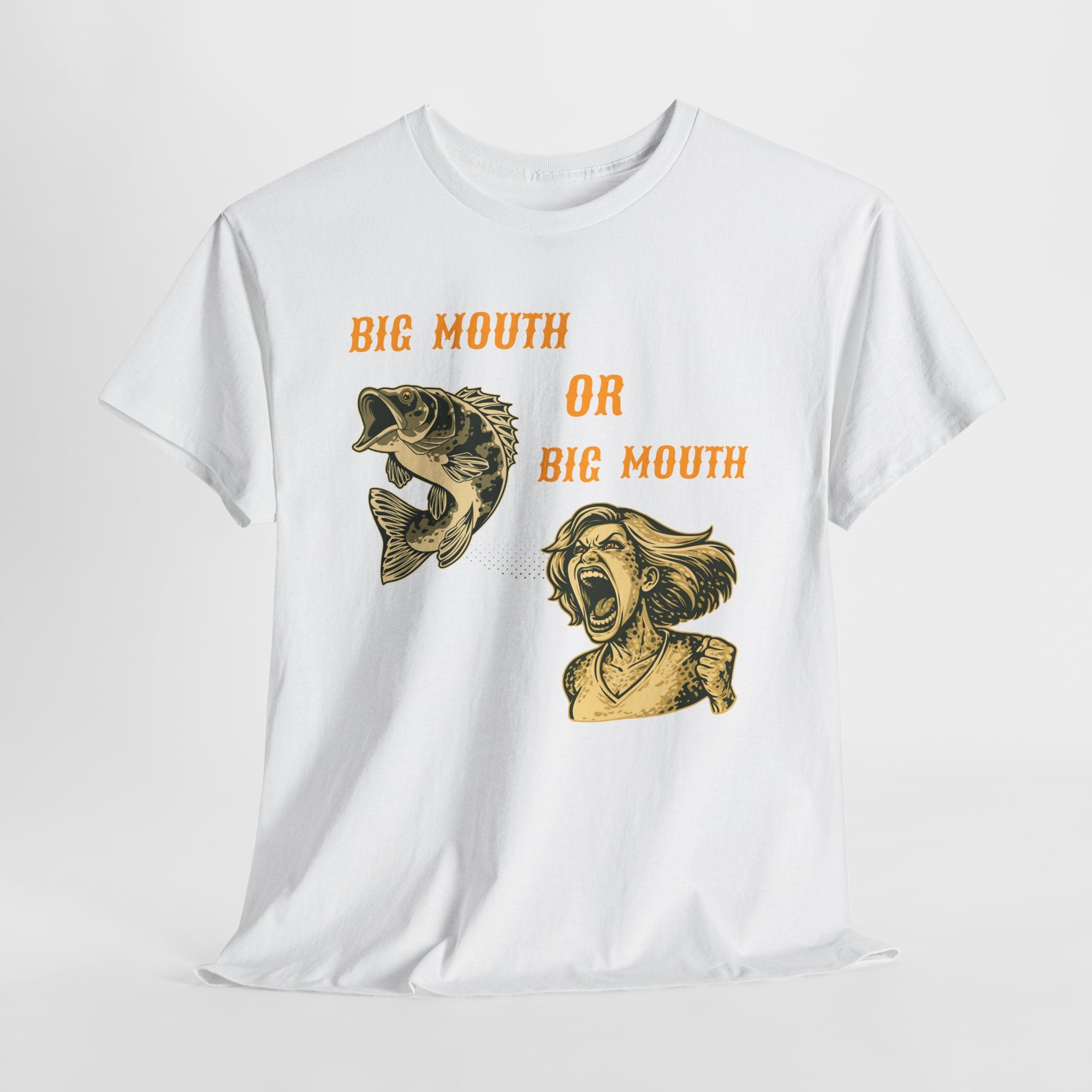 Big Mouth or Big Mouth? Funny Bass Fishing T-Shirt