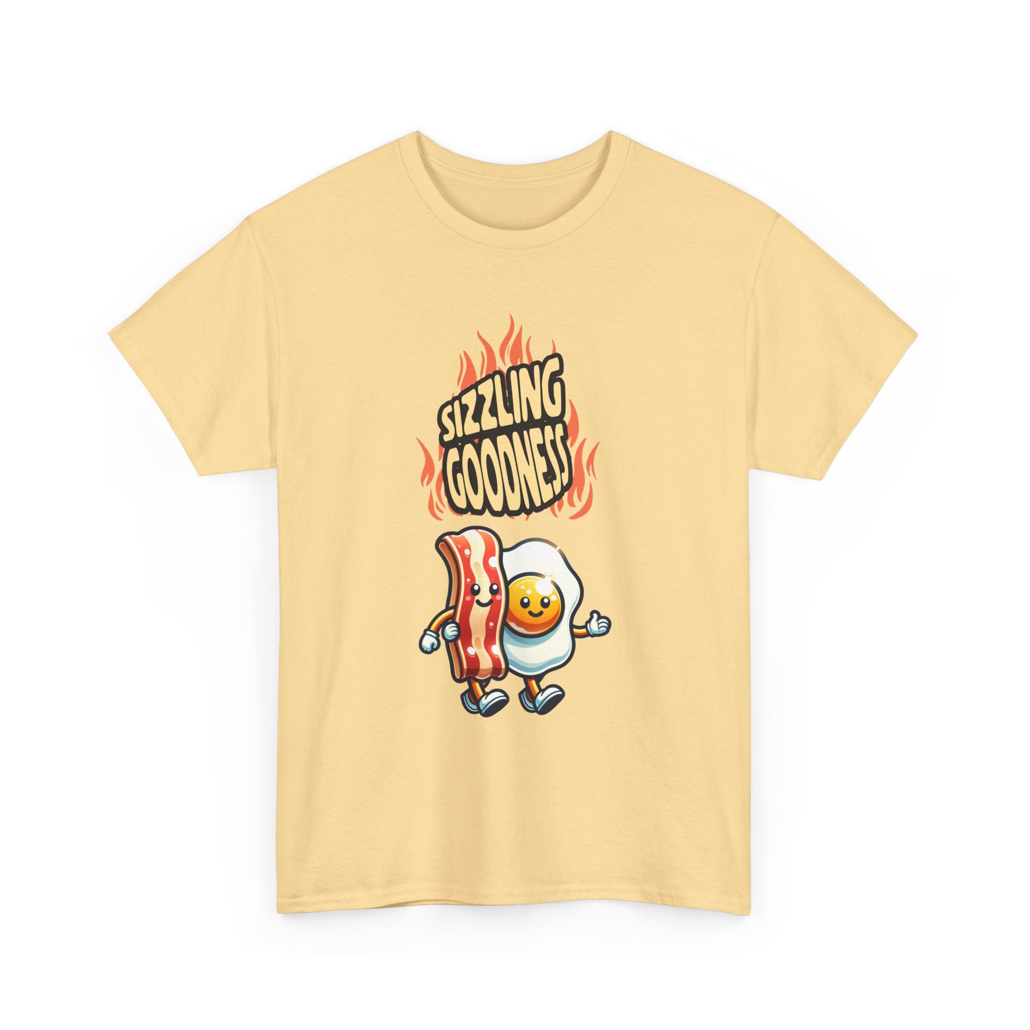 Sizzling Goodness Breakfast Tee — Funny Bacon & Egg Graphic T-Shirt