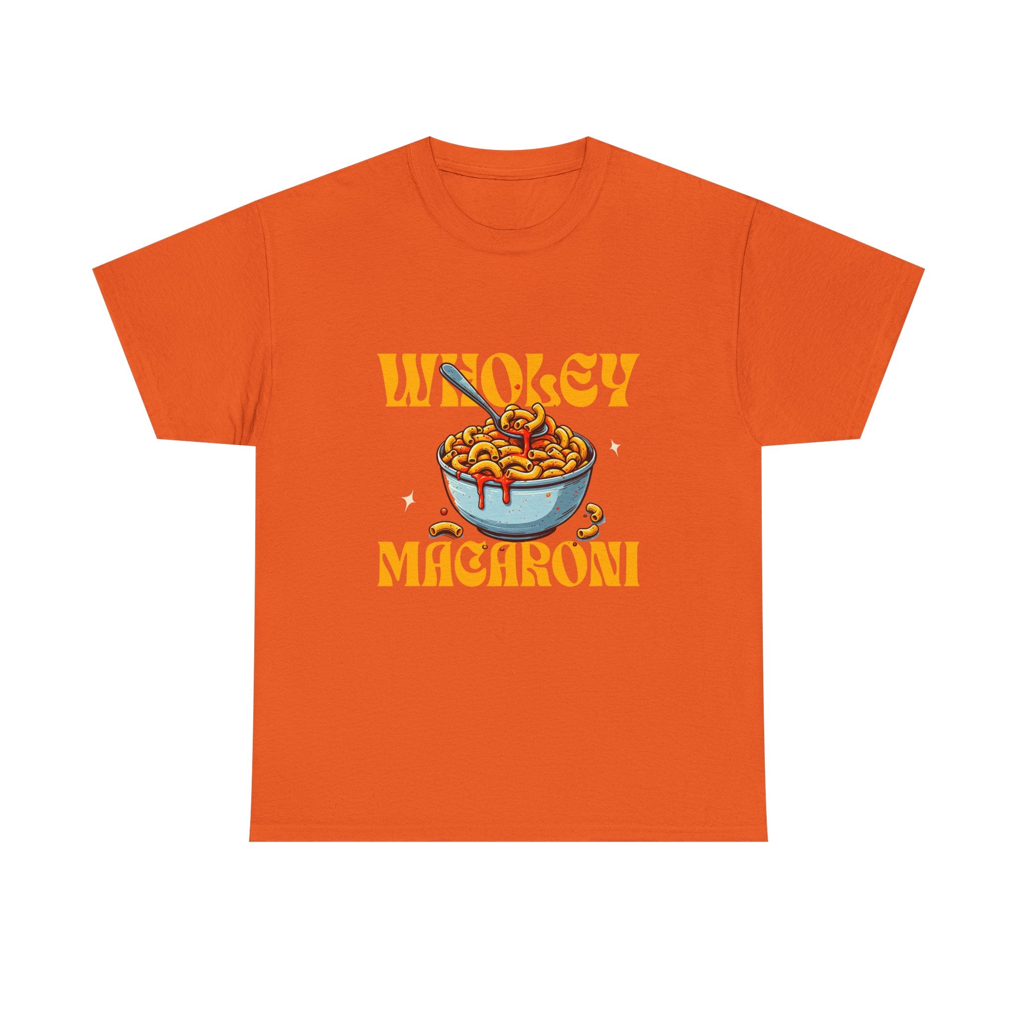 Wholey Macaroni Unisex Tee, Funny T-Shirt, Casual Graphic Shirt, Gift for Pasta Lovers, Foodie Apparel, Comfortable Everyday Wear