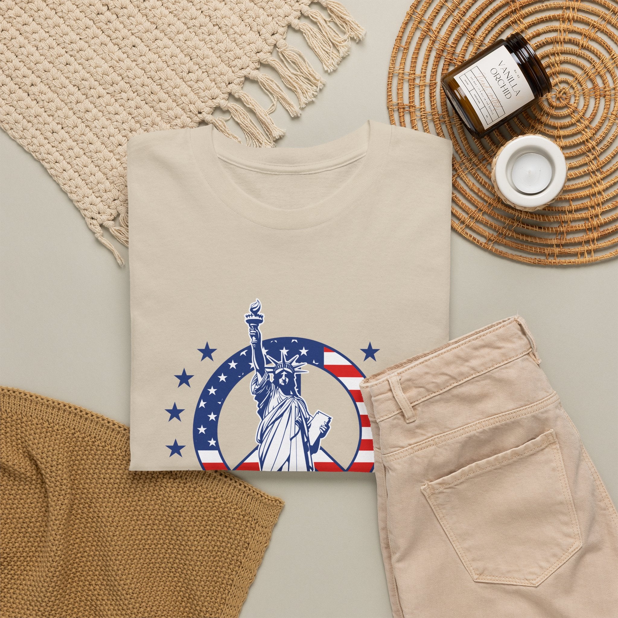 Don’t Be a H8TR Tee — Patriotic Statue of Liberty Graphic T-Shirt