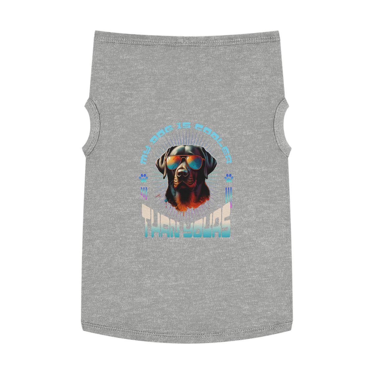 Cool Lab Dog Tank Top - Funny Labrador Dog T-Shirt, Summer Pet Clothing