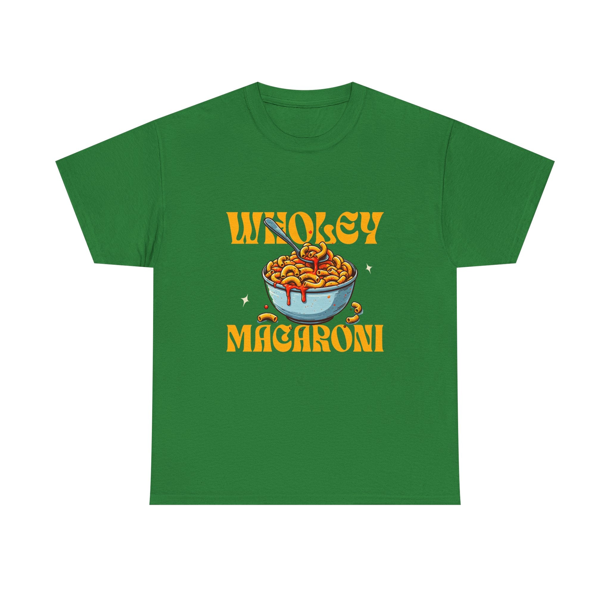 Wholey Macaroni Unisex Tee, Funny T-Shirt, Casual Graphic Shirt, Gift for Pasta Lovers, Foodie Apparel, Comfortable Everyday Wear