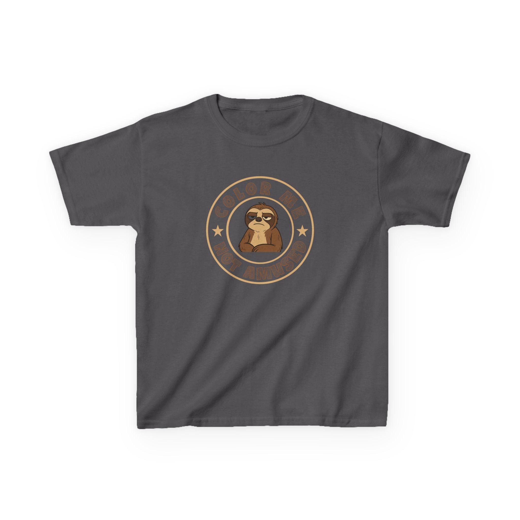 Kids Tee — Color Me Not Amused - Sloth