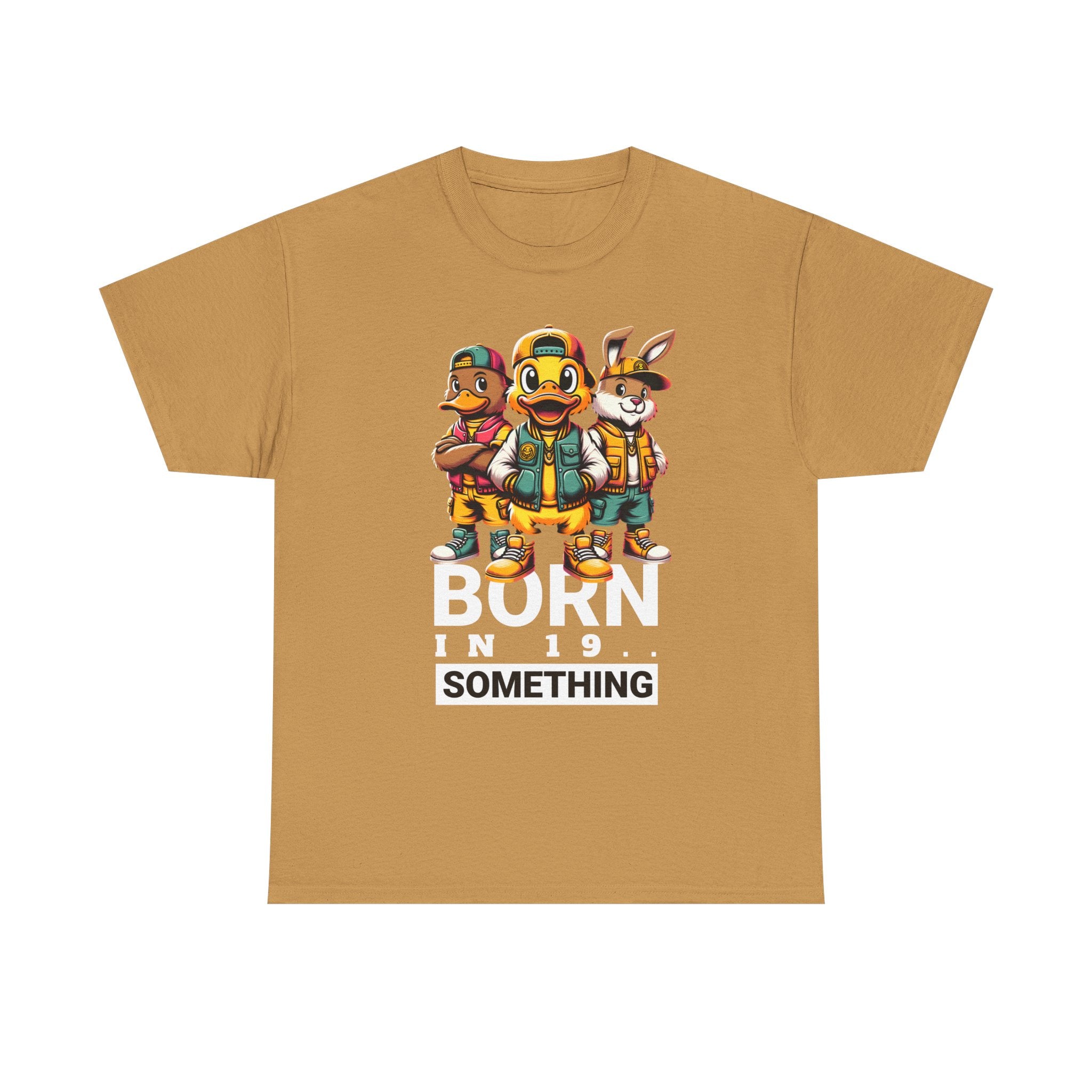 T-Shirt — "Born in 19__" Retro Cartoon Crew Graphic Tee