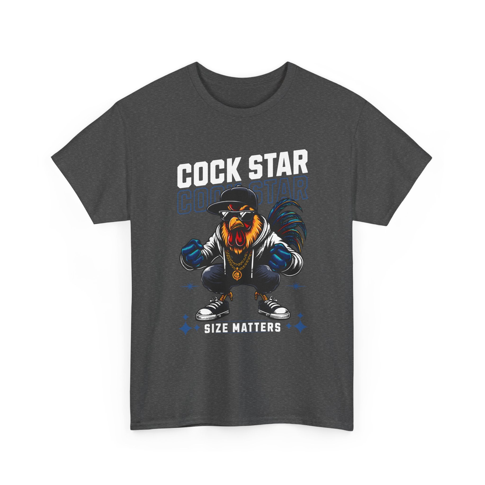 Cock Star Rooster T-Shirt — Size Matters Graphic Tee